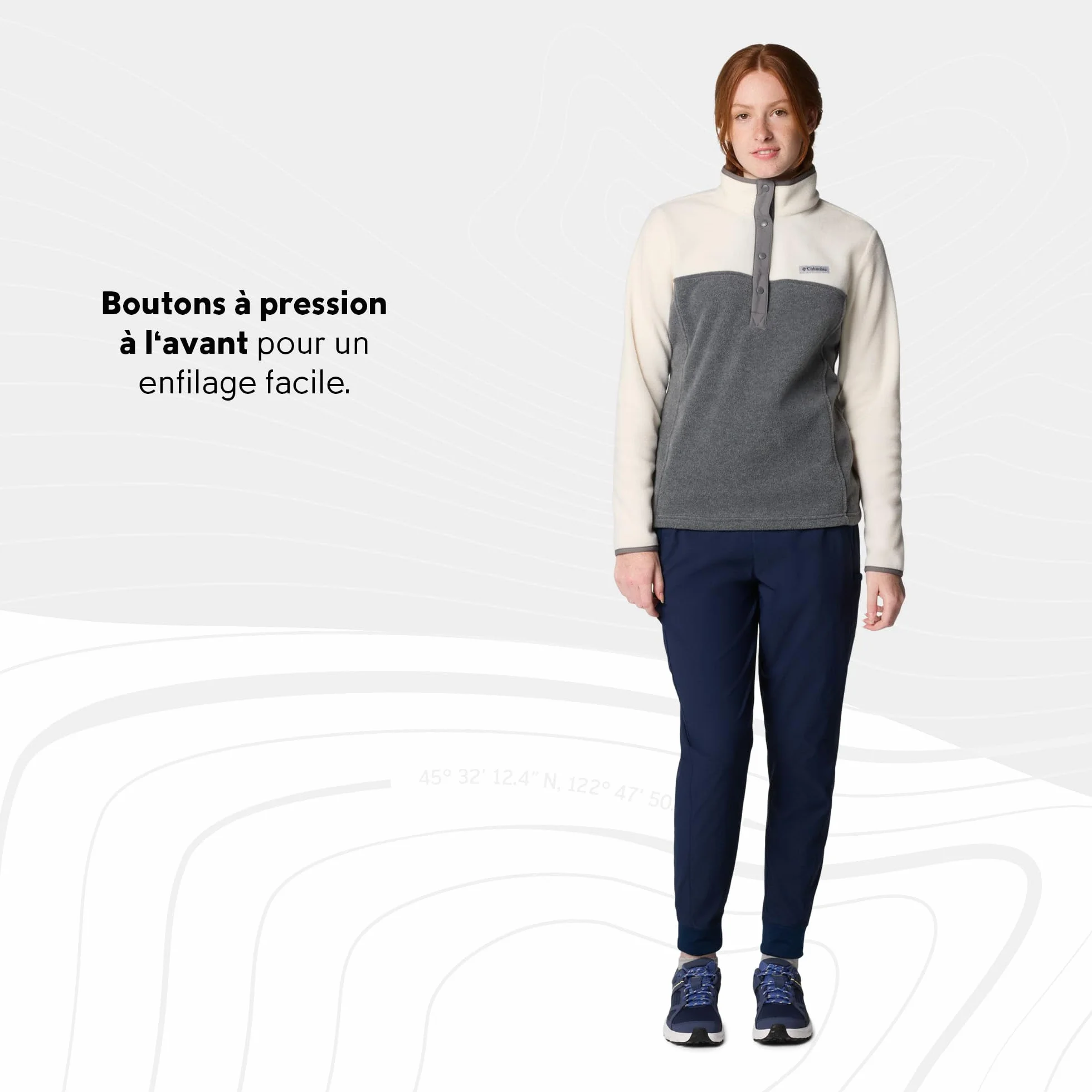 Columbia Benton Springs 1/2 Snap Pull Over II Polaire Femme