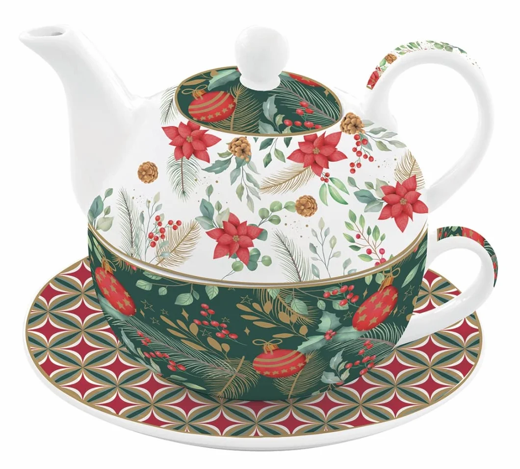 Easy Life COFFRET EGOISTE 35CL+35CL EN PORCELAINE FINE CHRISTMAS JOY