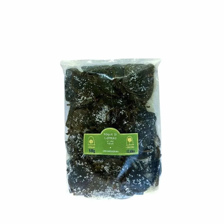 Feuilles de câpres dans du sel de mer - 500 g