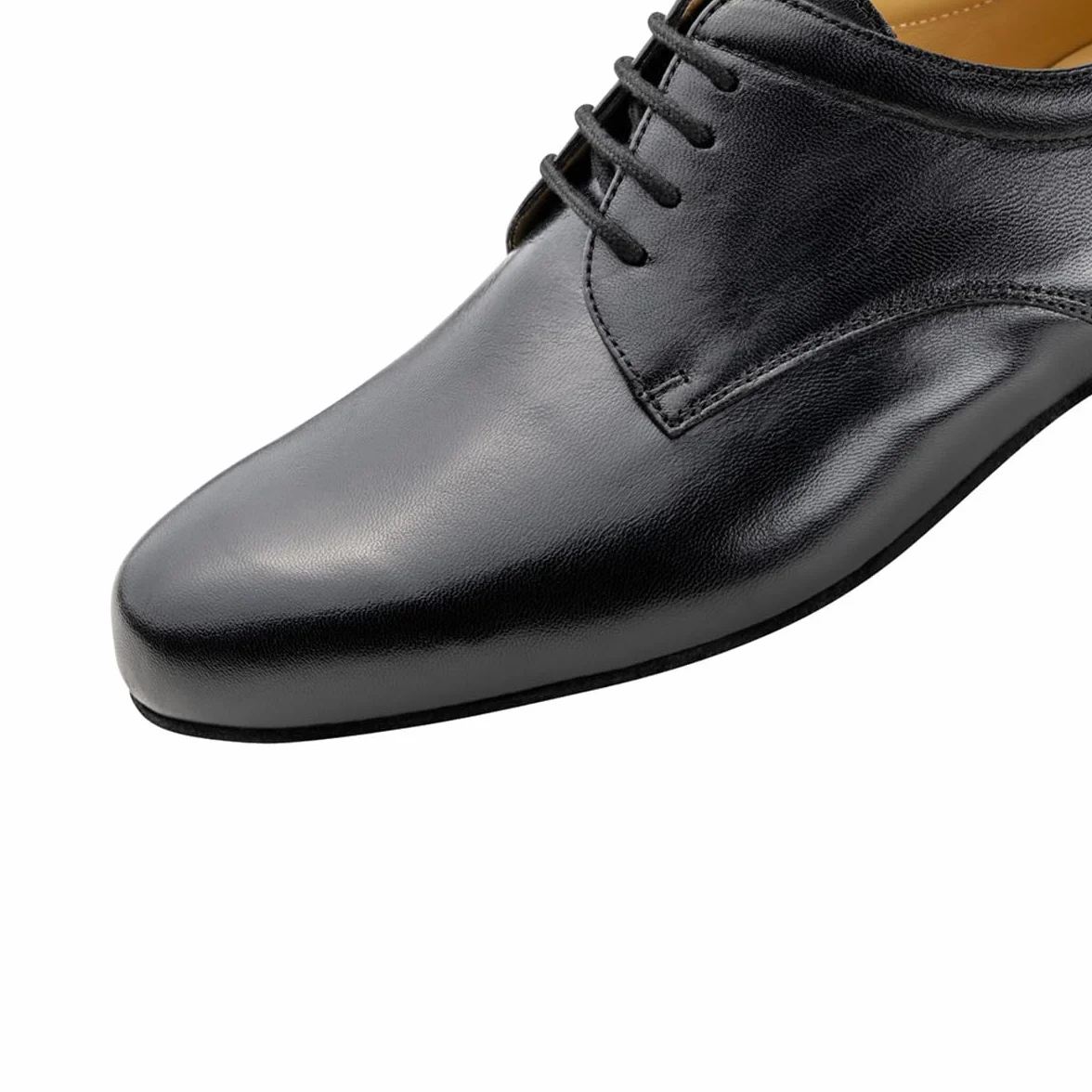 Werner Kern Hommes Chaussures de Danse 28048 Cuir Noir 2 cm Ballroom