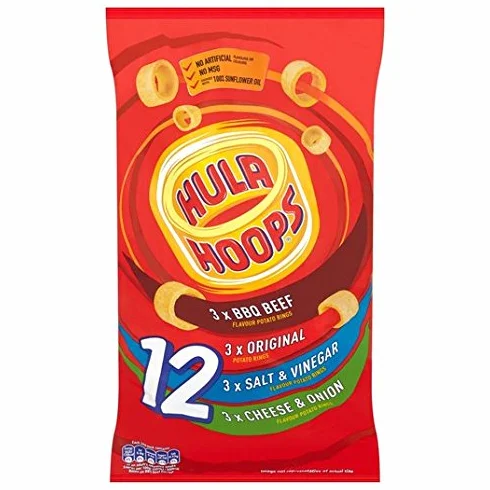 Hula Hoops Assorted 12 x 24g