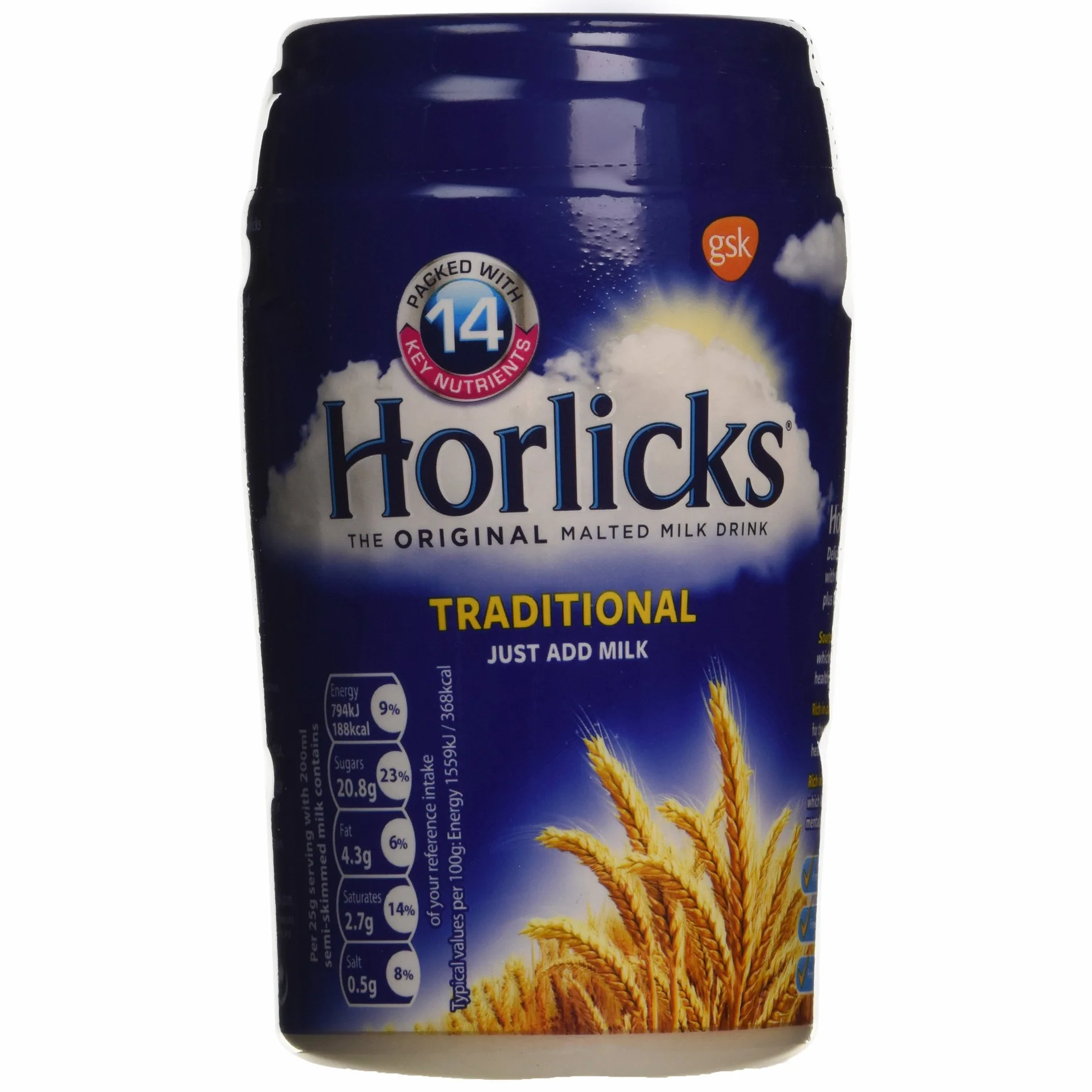 Horlicks l'Original Boisson Traditionnelle au Lait Malte 300 g