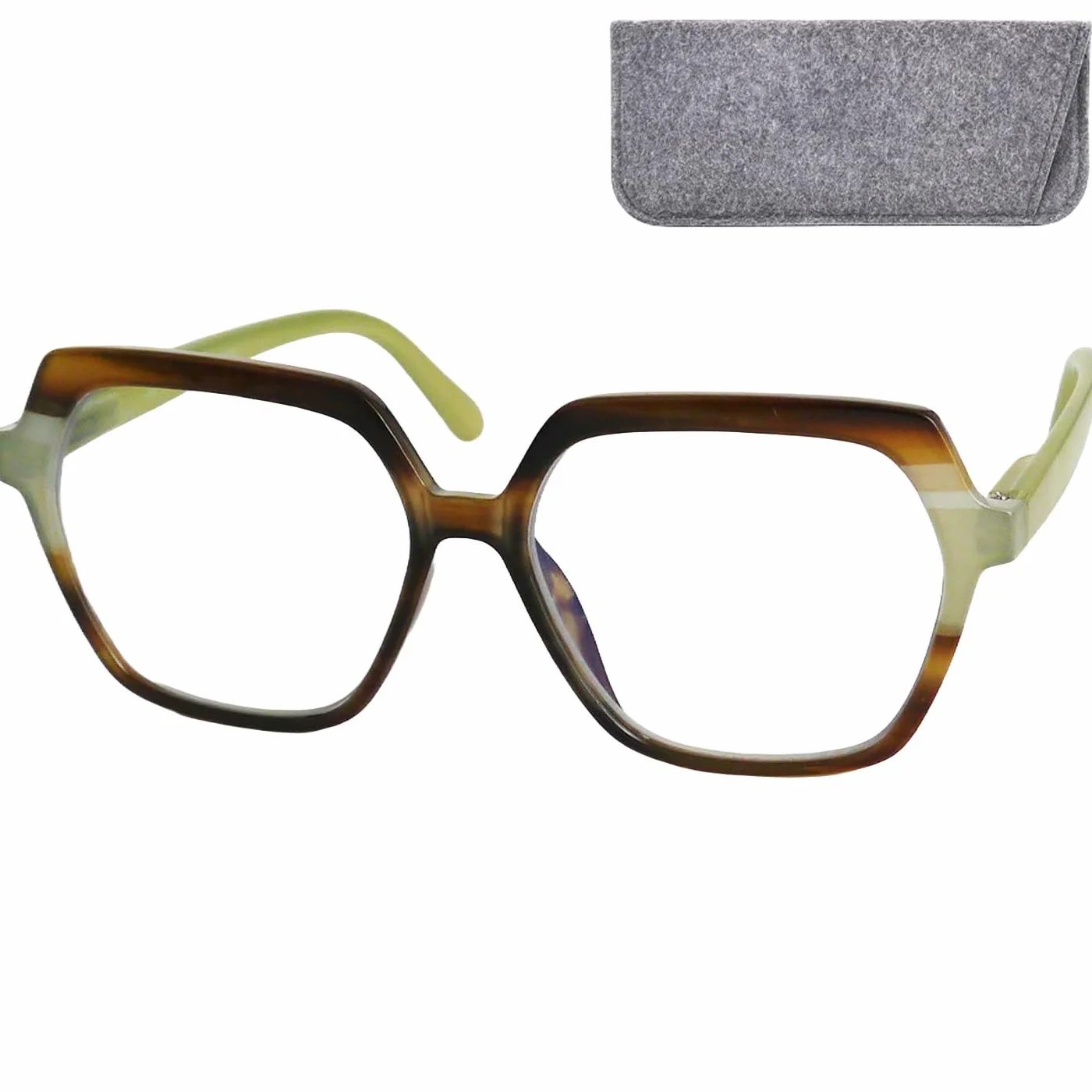 Lunettes de Lecture Oversize Hexagonales Monture Légère Femme