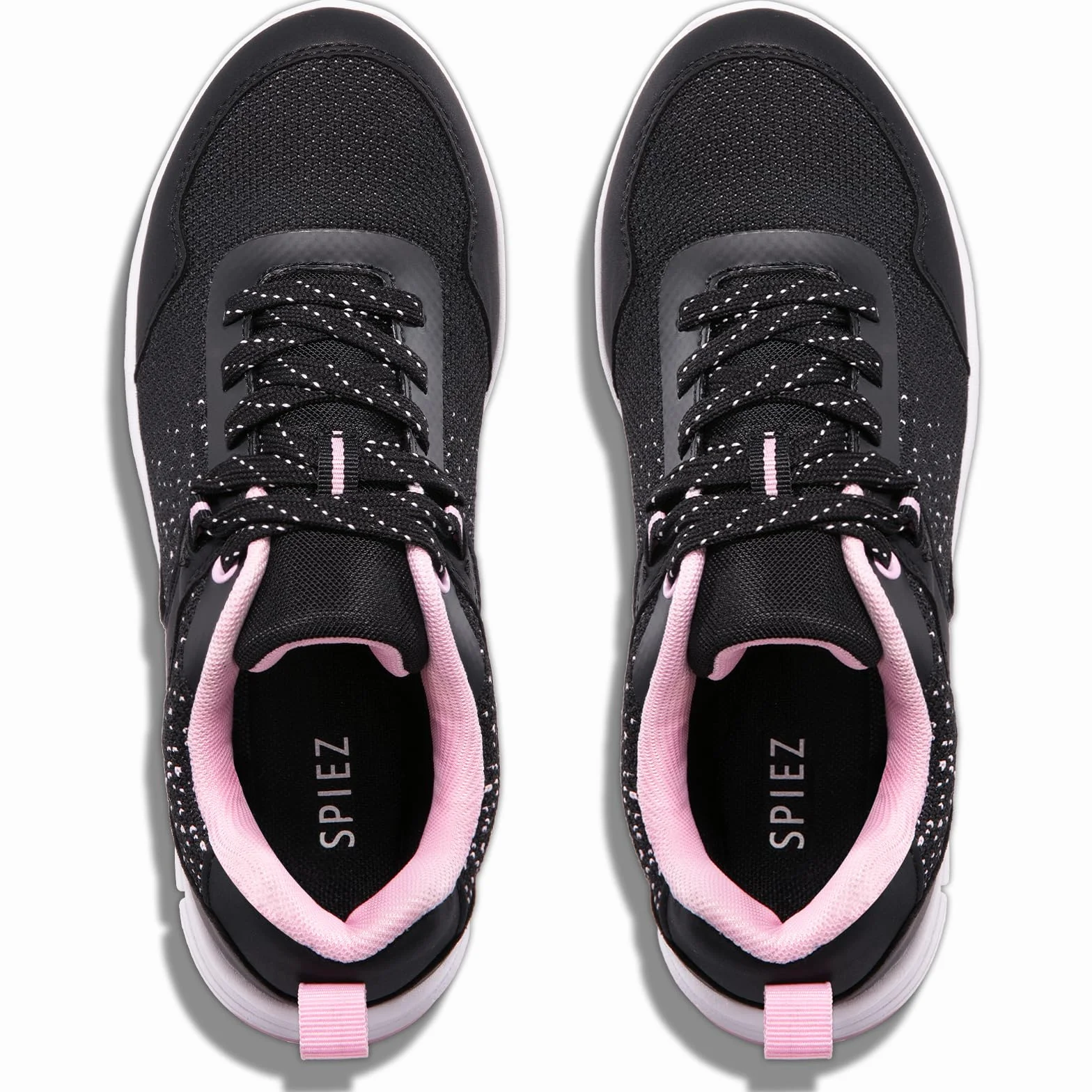 SPIEZ Chaussures de Sécurité Femme Légère Anti-crevaison Anti-écrasement Basket Travail Confortables EU35 Noir-Rose