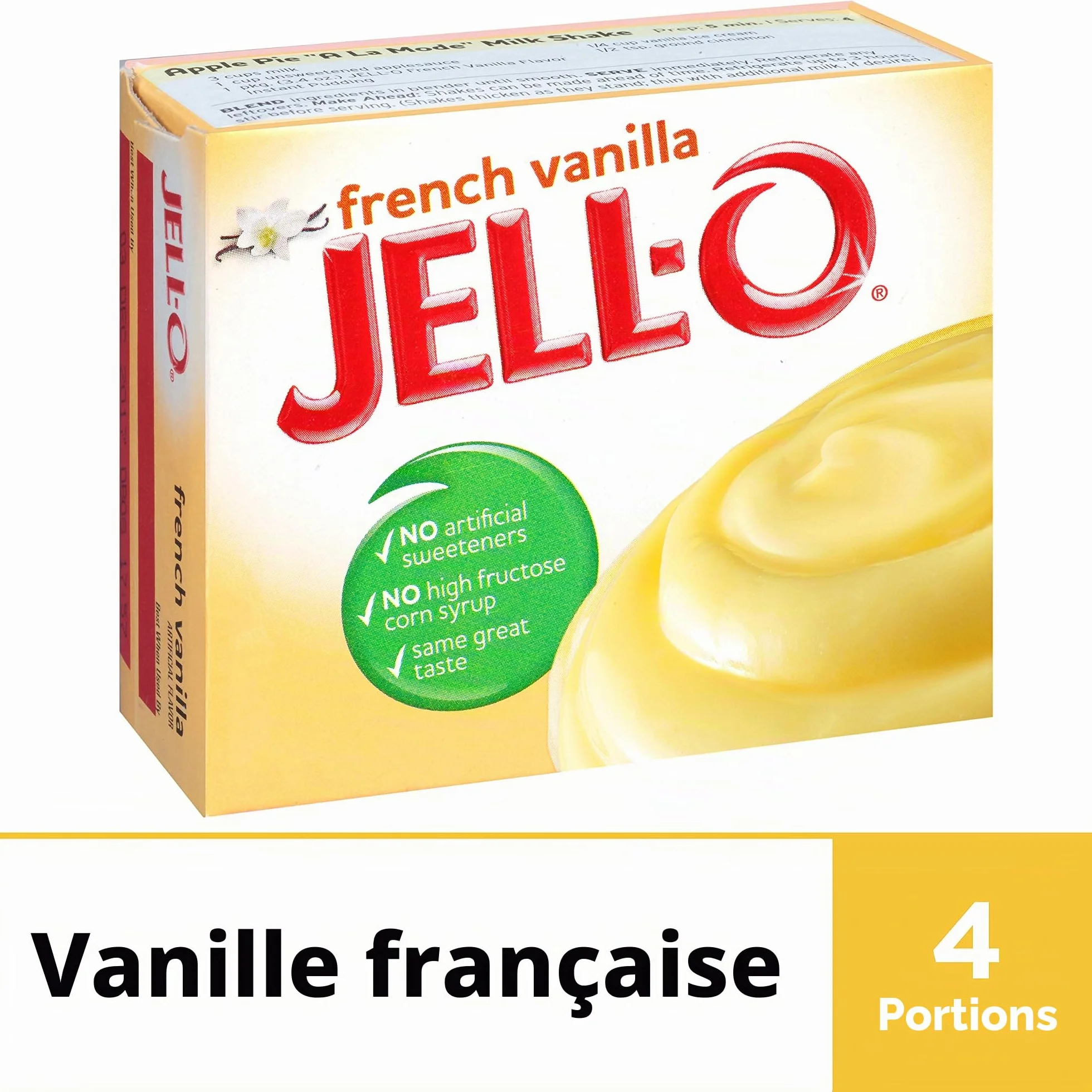 Jell-O Instant Pudding Et Pie Filling, Vanilla Française, 3.4Ounce Boxes (Paquet De 6)