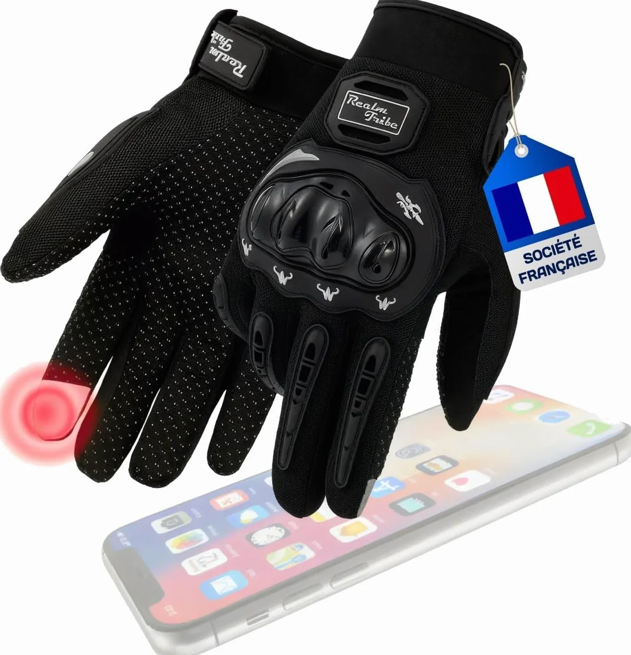 Gant Moto Homologué Homme/Femme Taille L Écran Tactile Protection Scooter Velo Trotinette Été Hiver