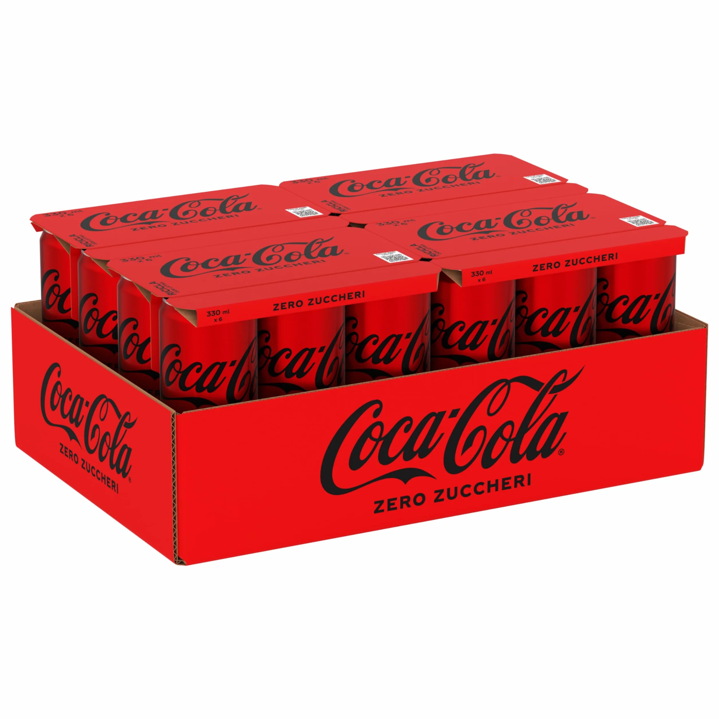 Lot de - 24 COLA ZERO canette 33 cl sans sucres