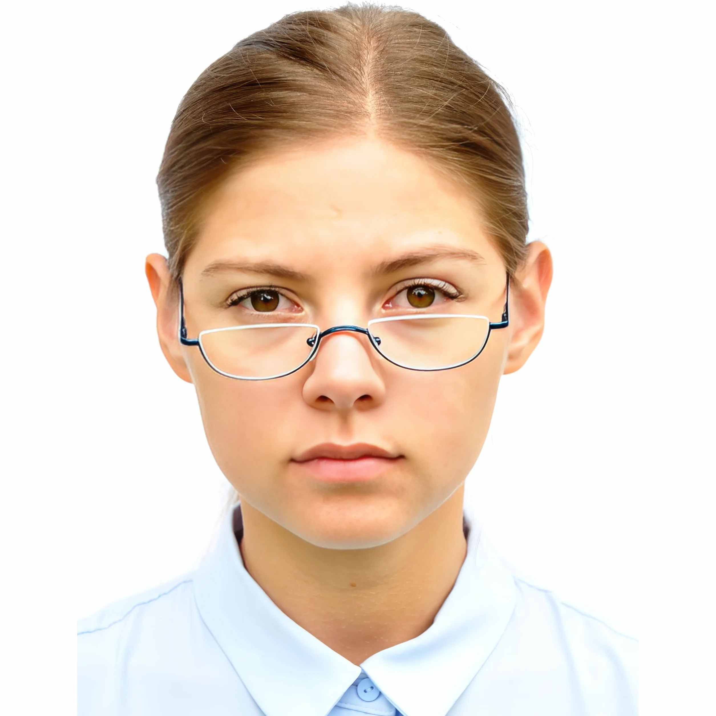 Lunettes de Lecture Demi Lune Style Vintage Cadre en Acier Inoxydable Unisexe Homme et Femme avec Étui