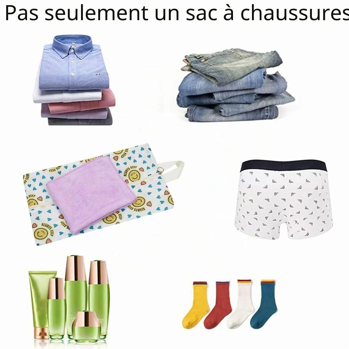 Sac de rangement pour chaussures Multicolore Lot de 8 x-large