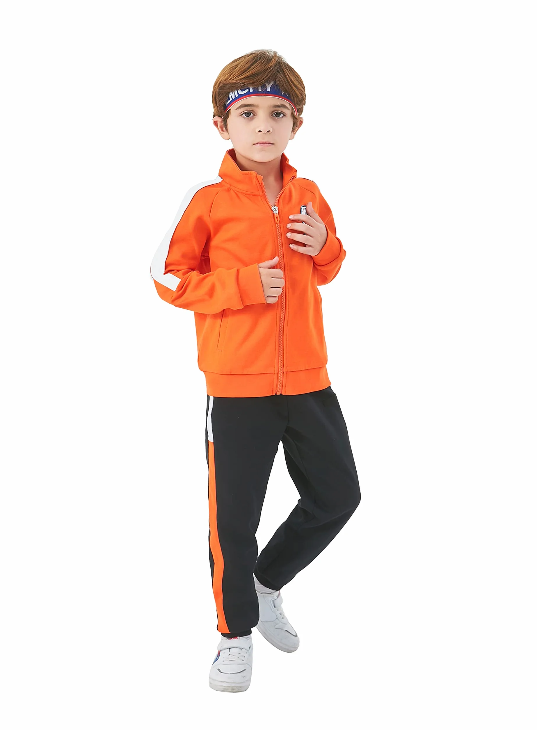 Unisexe Survêtement 2 Pièces Ensemble Veste et Pantalon Tenue Jogging Âge 4-15 Ans