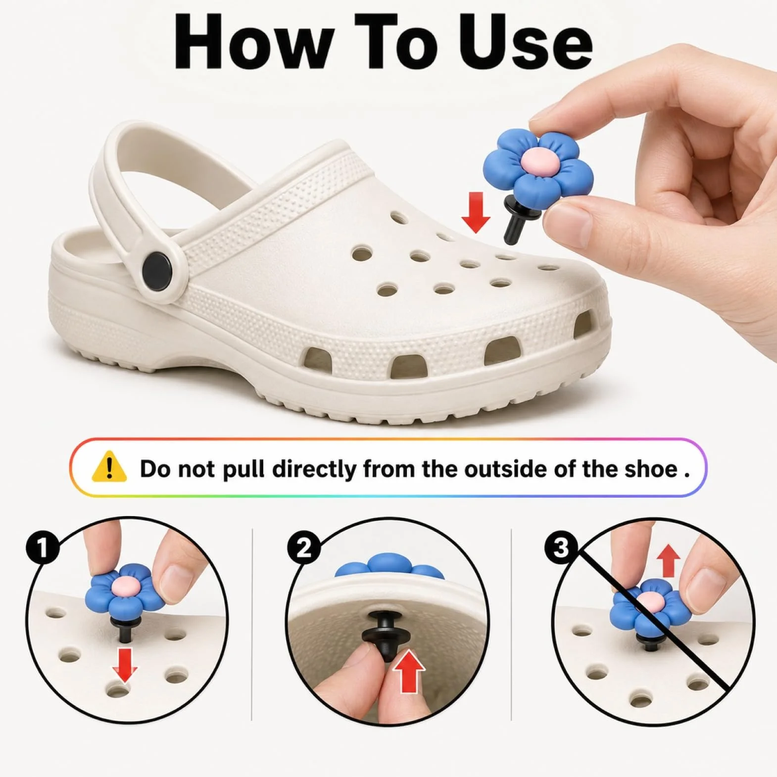 Charm Chaussures Croc Pin Bricolage Adultes
