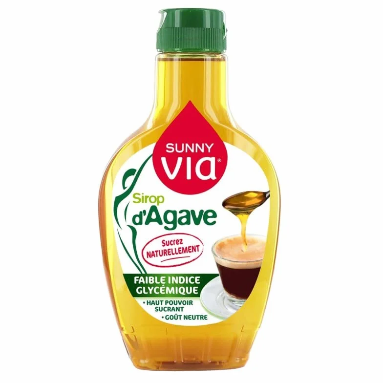 SUNNY VIA - Sirop D'Agave Doseur 350 G - Lot De 4 - Vendu Par Lot