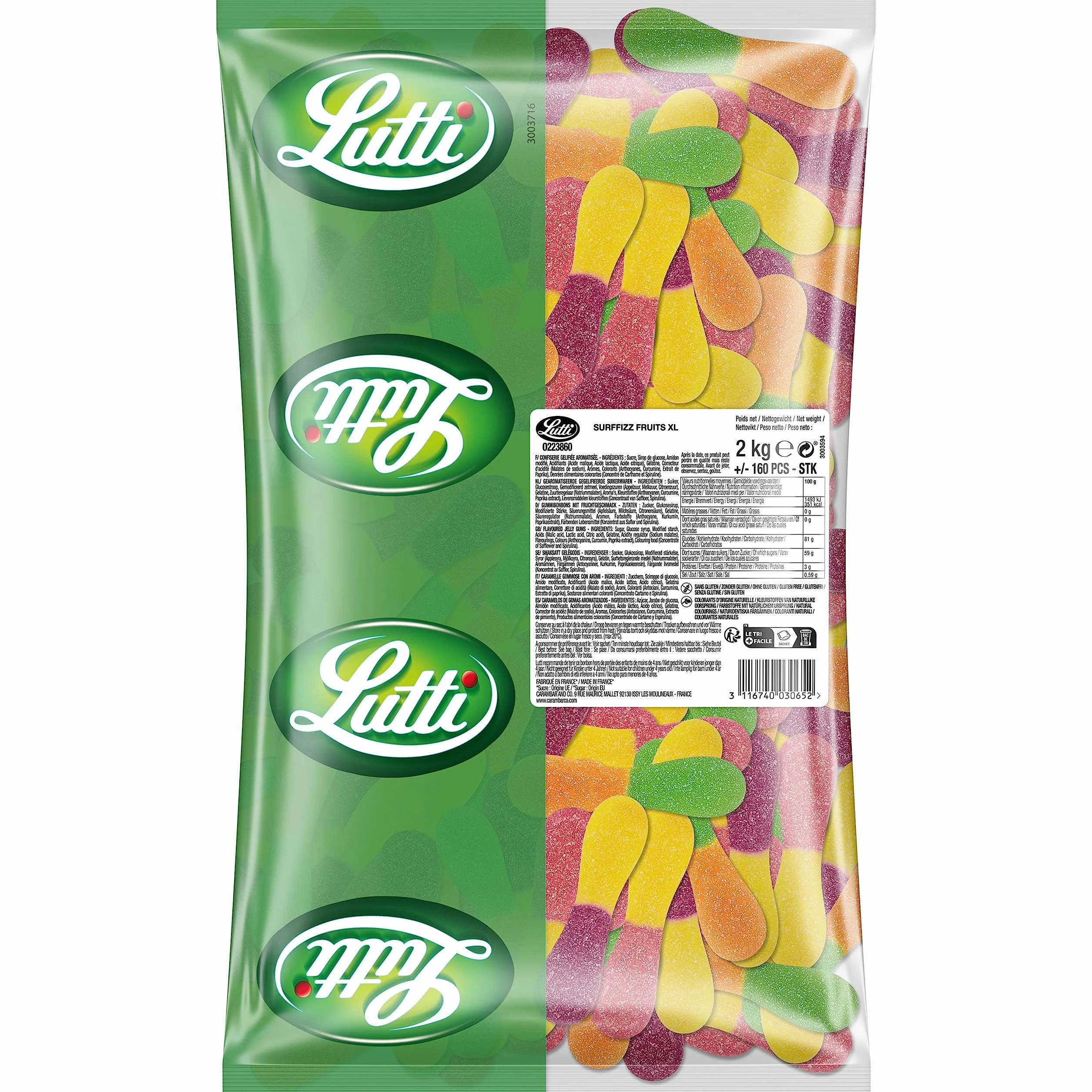 Lutti Surffizz fruits XL 2kg