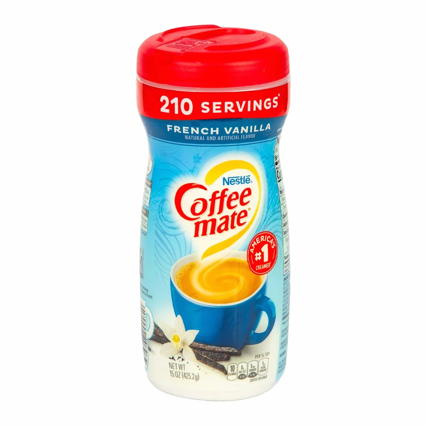 Coffee-Mate, French Vanilla Powdered Coffee Creamer, 15oz Canister (Pack of 3)