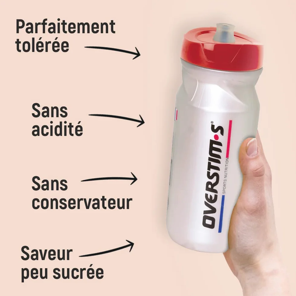 OVERSTIM.s– Boisson Hydrixir Antioxydant (600g) - Boisson énergétique isotonique pour le sport – Electrolytes (sodium,magnésium) – Vitamines (B1,B6,C,E) – Réduction de la fatigue - Saveur Menthe