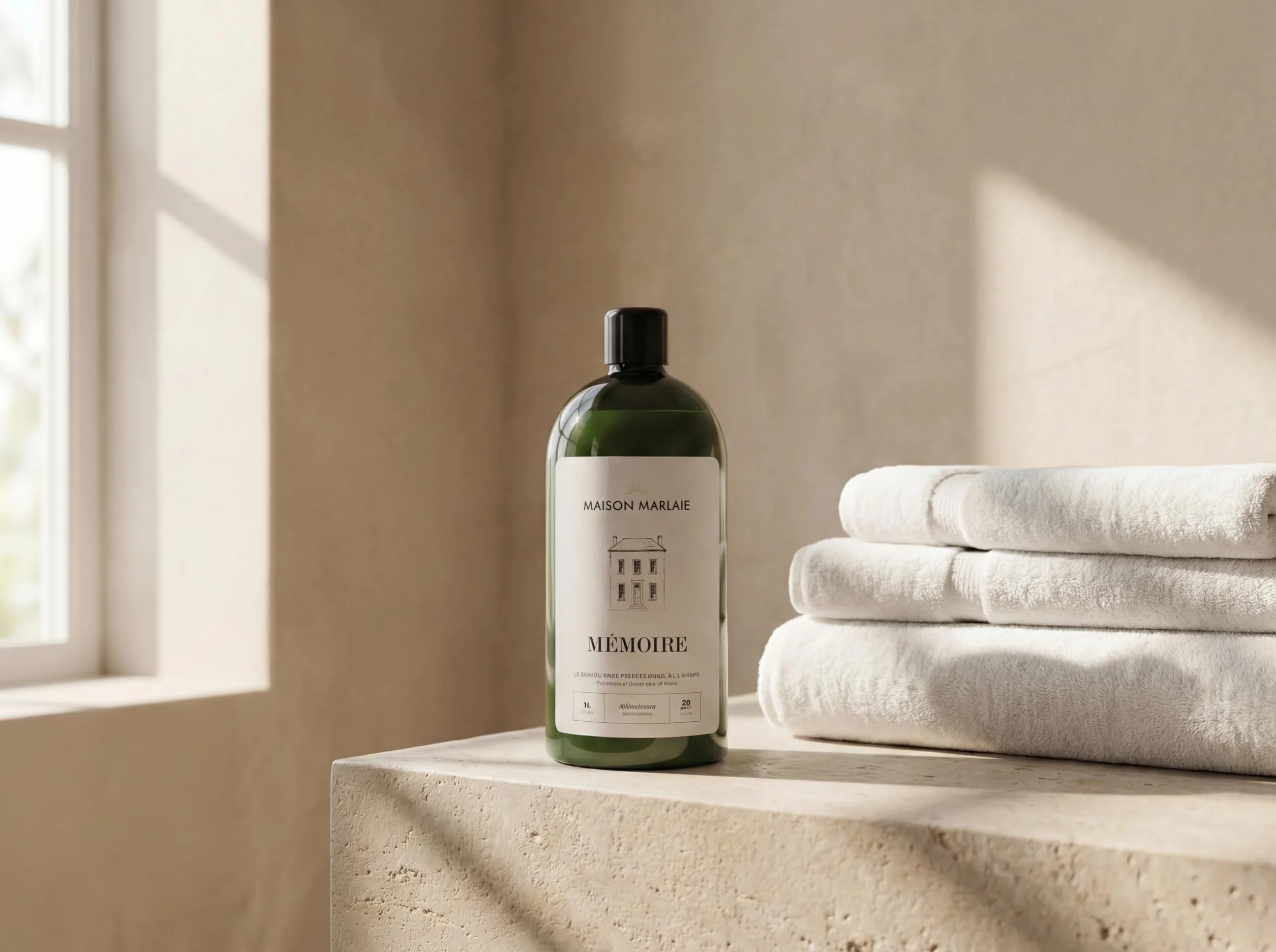 MÉMOIRE Maison Marlaie - Adoucissant Linge Concentré 1L | Assouplissant Linge Parfumé | Parfum de Linge Longue Tenue | Hypoallergénique | Fabriqué en Italie | Parfum Linge | Linge Délicat | 1L