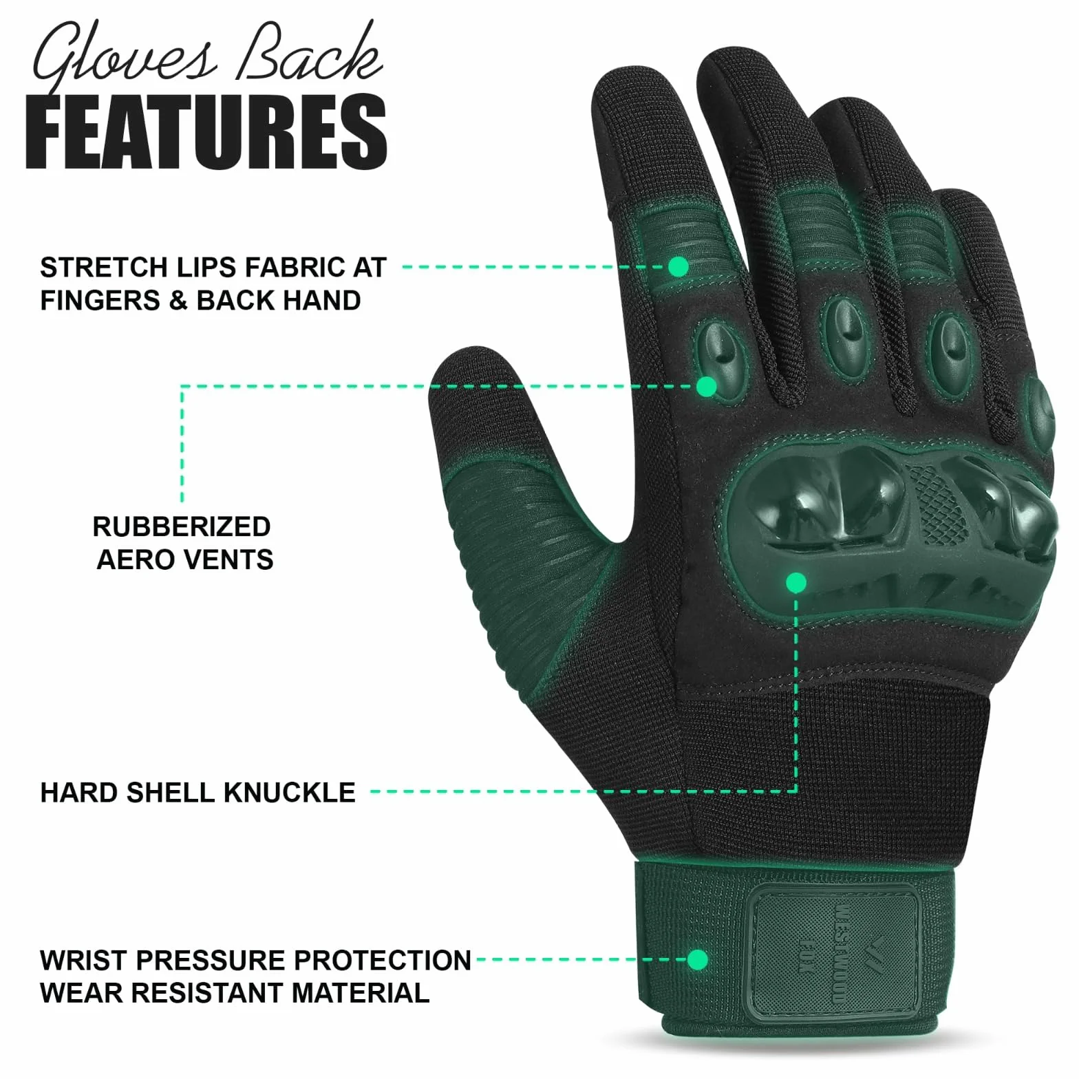 WESTWOOD FOX Gants de Moto Respirants à écran Tactile pour Hommes et Femmes