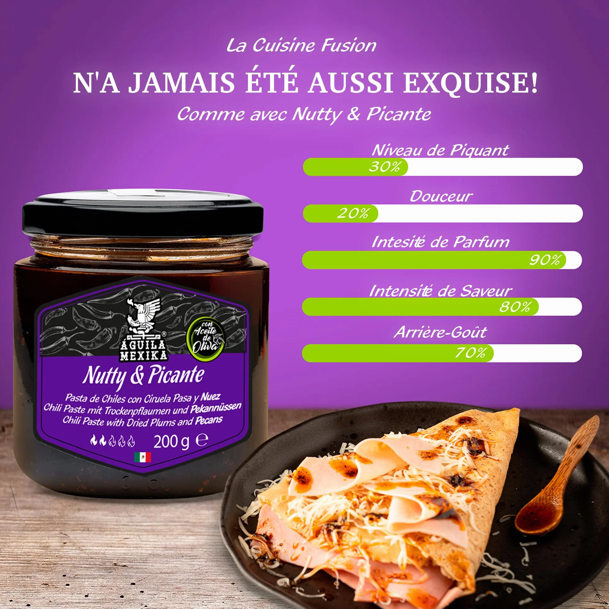 ÁGUILA MEXIKA | Pack Essentiel (3 pièces) Set de 3 sauces piquantes mexicaines d'épicerie fine à base d'ingrédients naturels et complets.