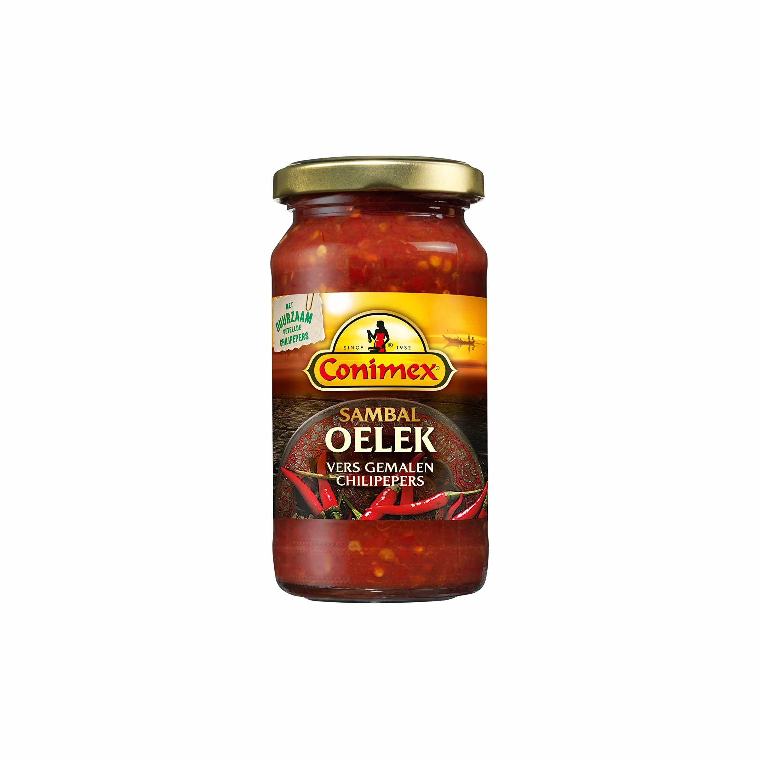 Conimex Sambal Oelek Hot Chilli Paste 200 g (Pack of 6)