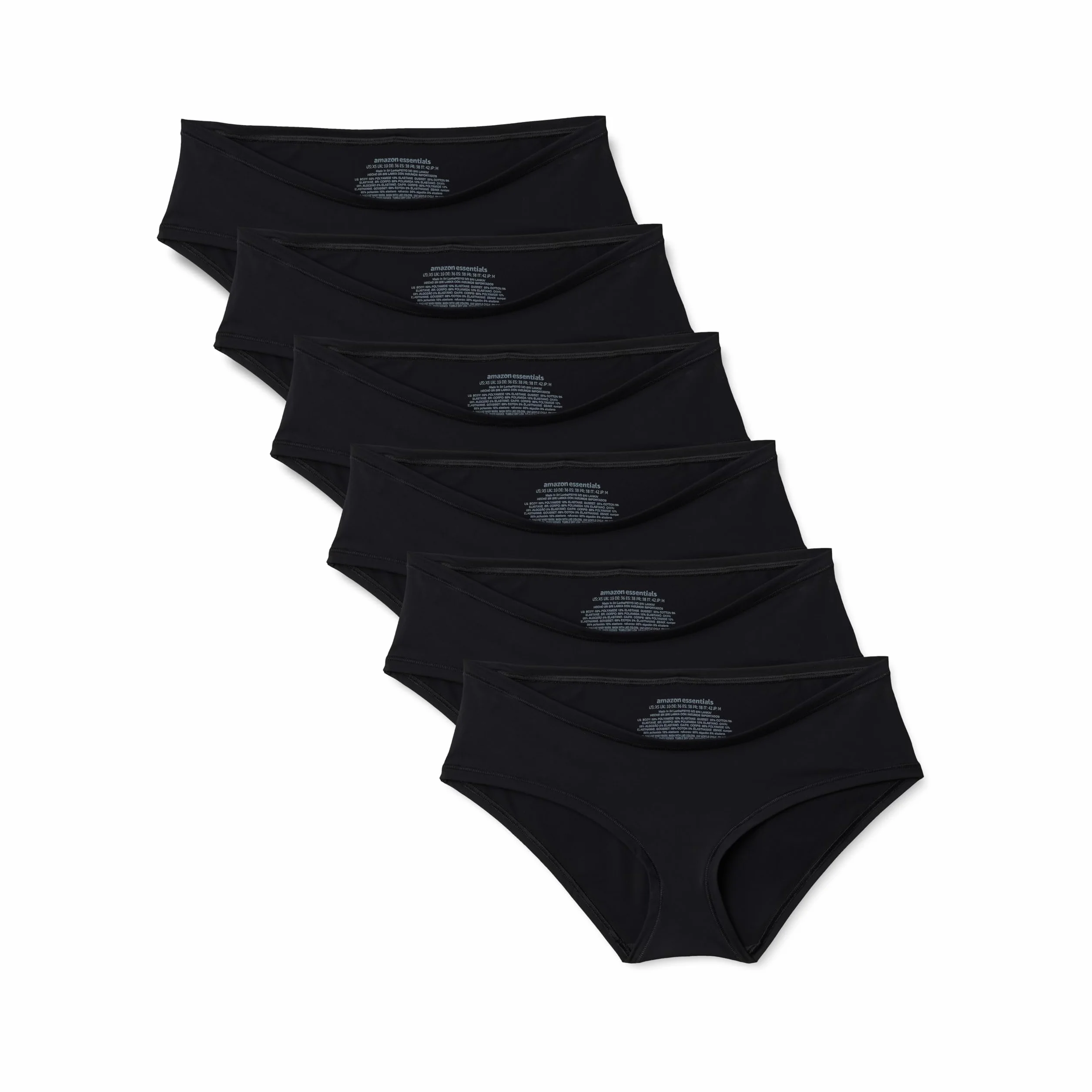 Amazon Essentials Culotte de Maternité Coton Microfibre Femme Lot de 6
