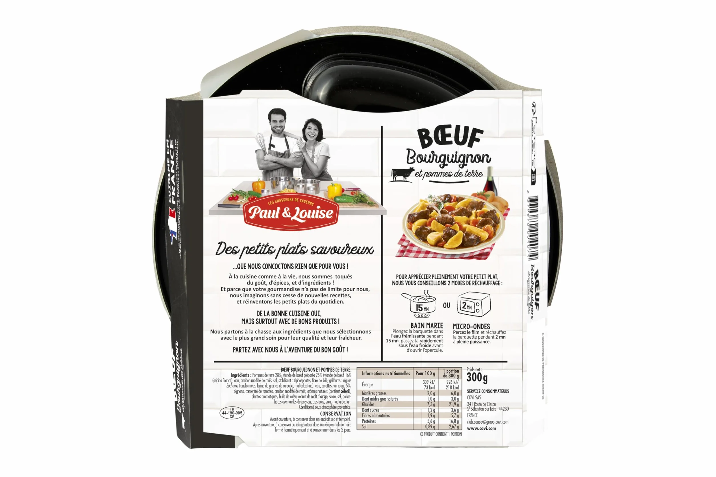Box Découverte Paul & Louise : Les Traditionnelles - Longue Conservation - Viande Origine France - Prêt en 2 minutes - Box repas - Box repas Pratique