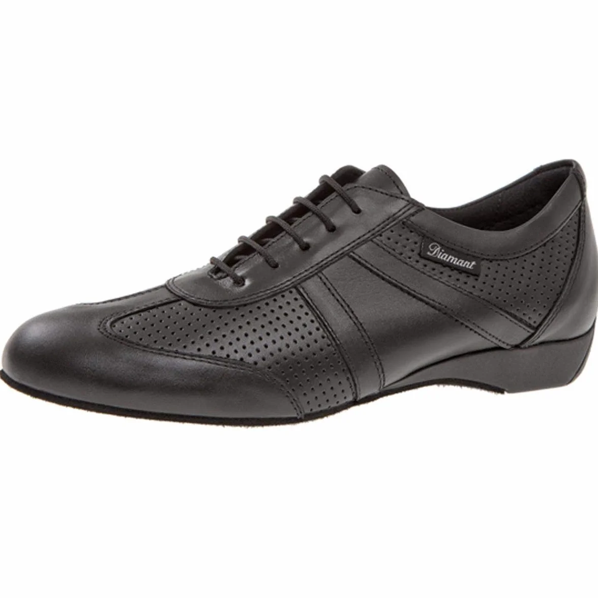 Diamant Hommes Ballroom Baskets Cuir Velours Noir Talon compensé 2,5 cm Semelle Daim Allemagne