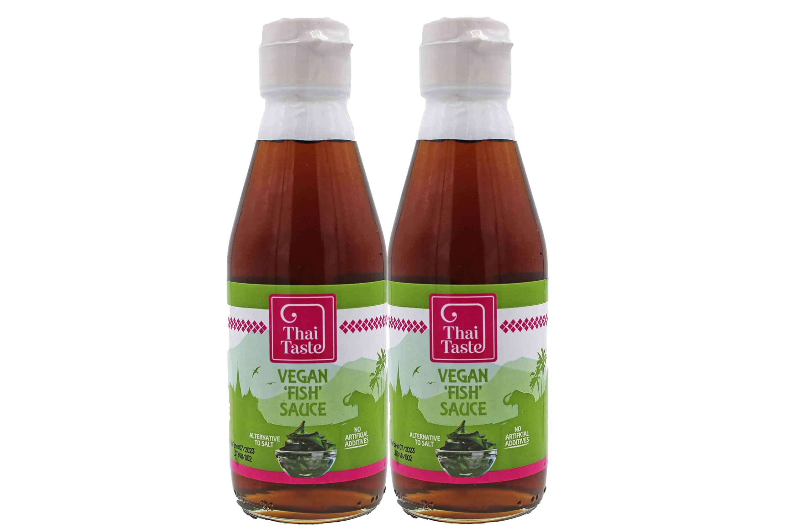 Thai Taste Vegetarian Fish Sauce (Nam Pla Jey) 180ml (Pack of 2)