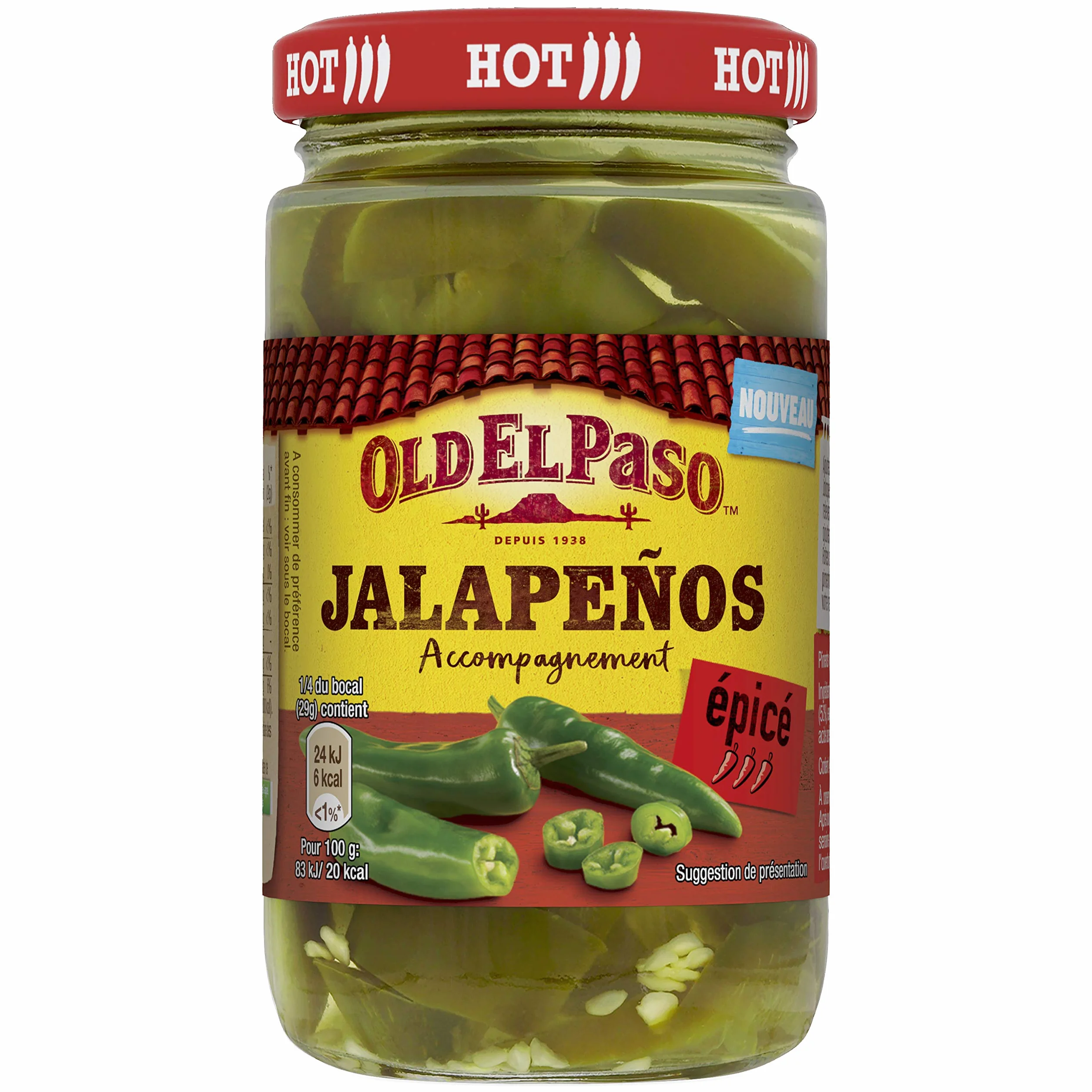 Old El Paso Sauce Piments Jalapeños 215 g