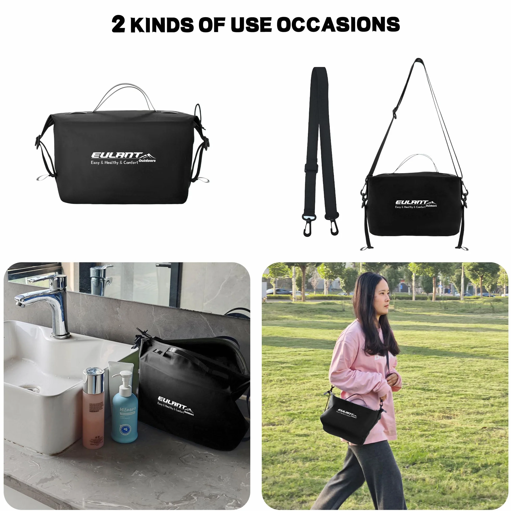 EULANT Lot de 5 Cubes de Compression Sous Vide Réutilisables pour Voyage avec Sacs Étanches
