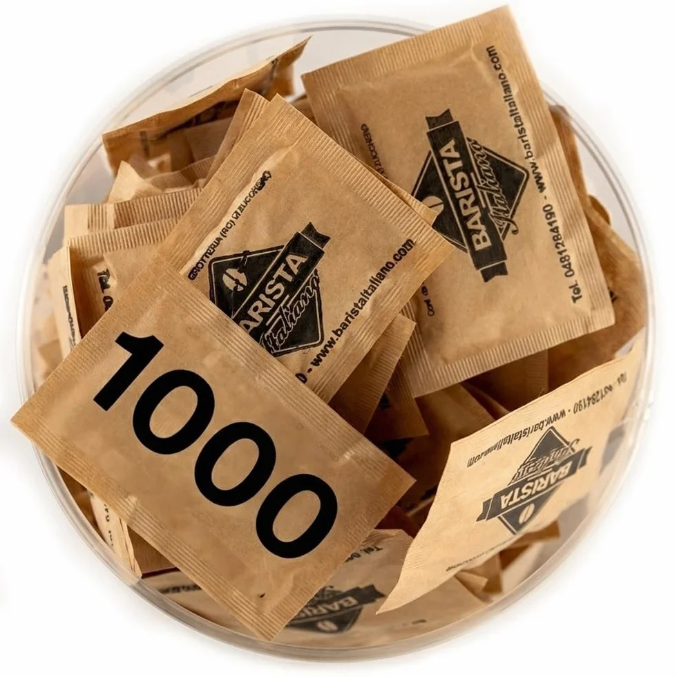 Barista Italiano - 1000 Sachets de Sucre de Canne de 4g | Sucre de Canne en doses individuelles