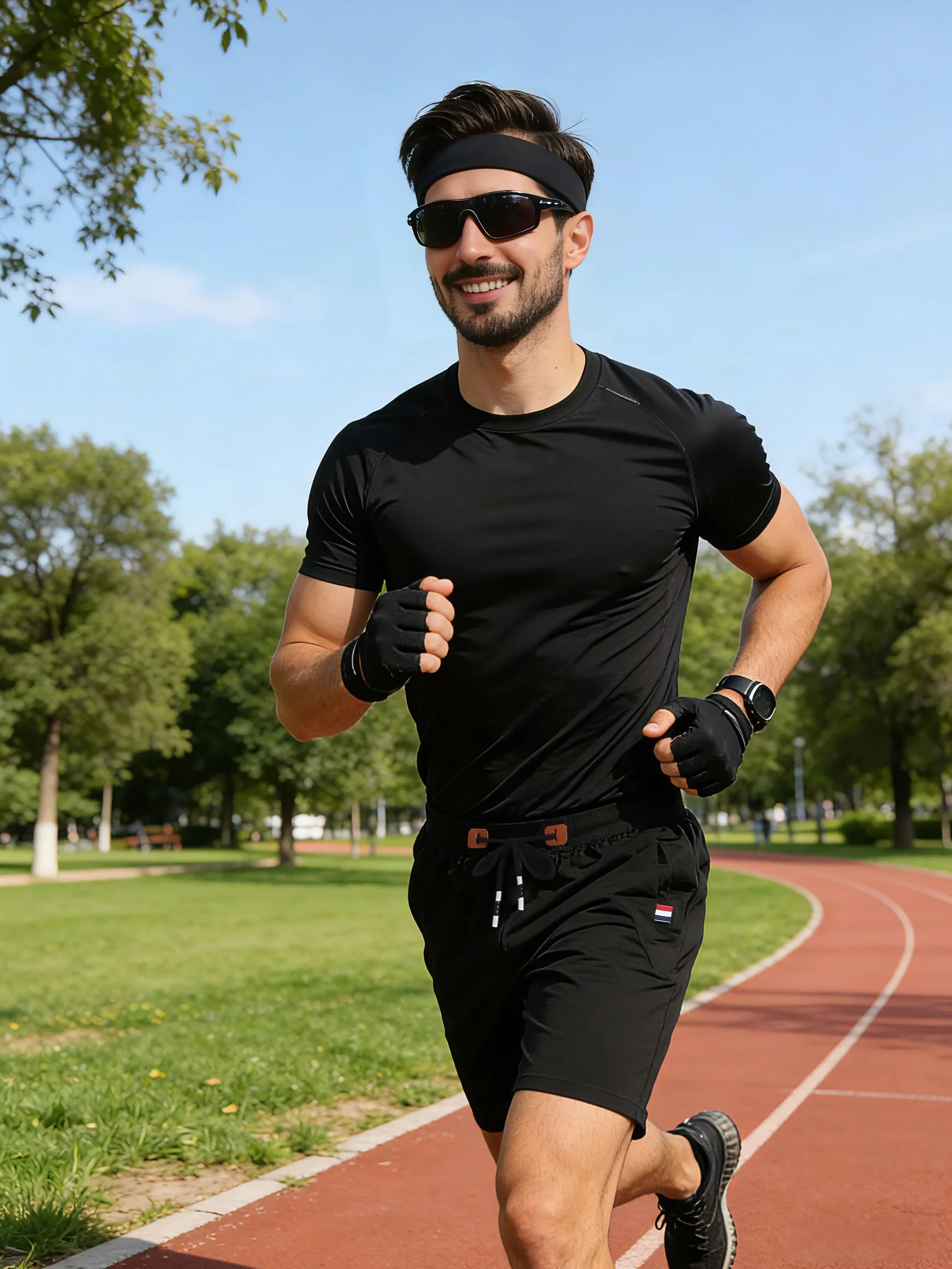 ZOXOZ Short Jogging Homme Coton Poches Zippées