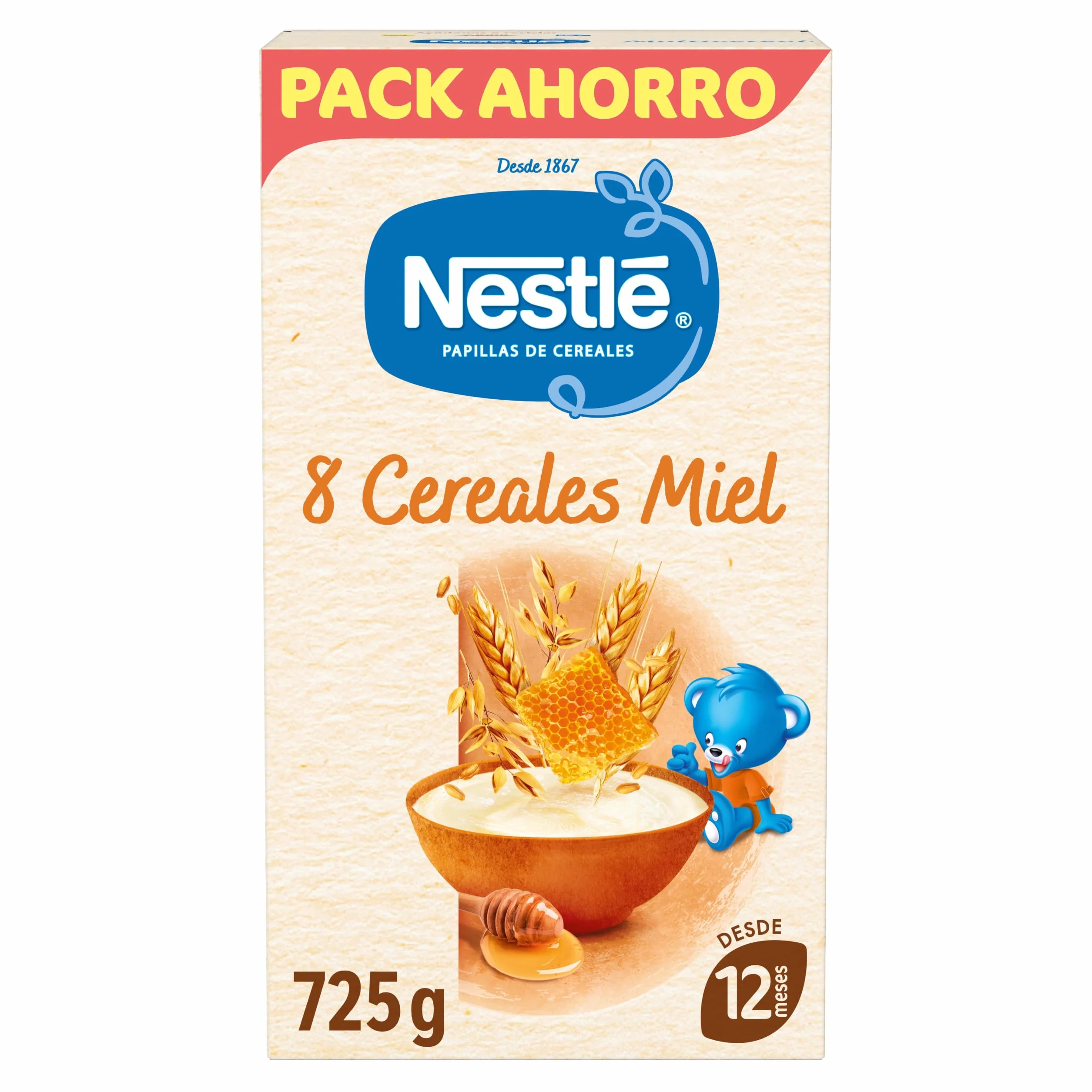 Nestlé Nestle Papilla 8 céréales au miel 725 g