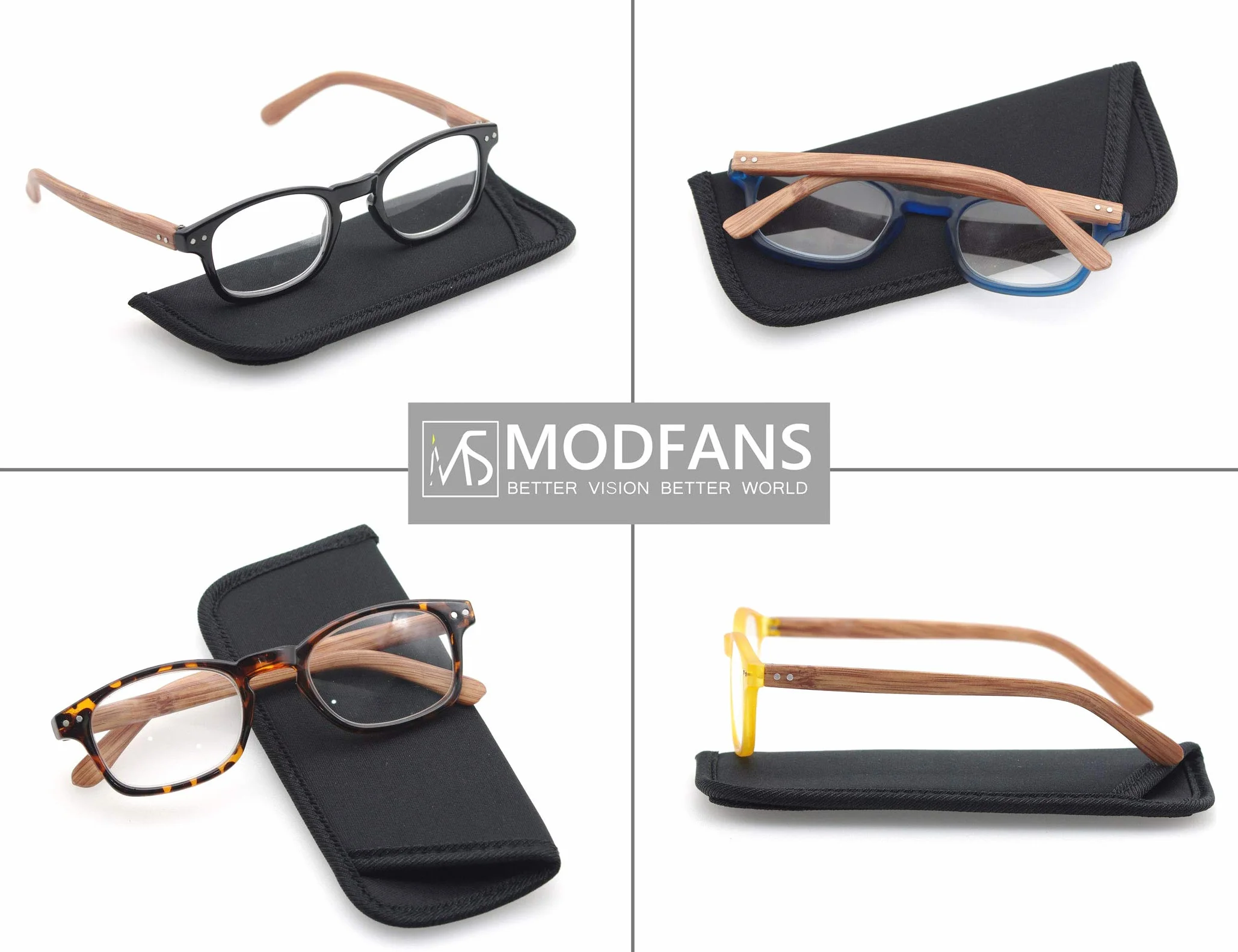 MODFANS Lot de 4 Lunettes de Lecture