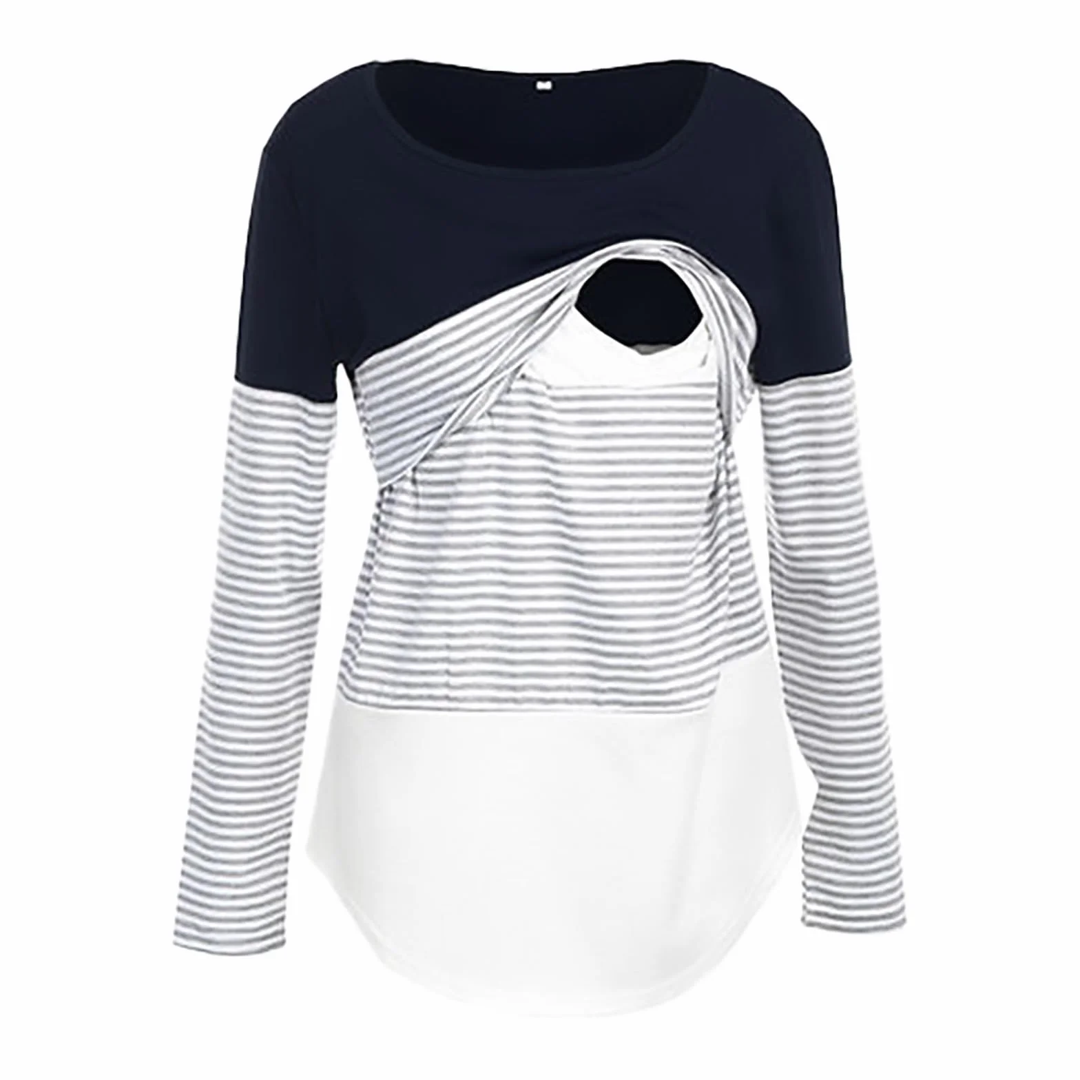 Haut d'allaitement Sweats à capuche de maternité Blouse Pulli Femmes