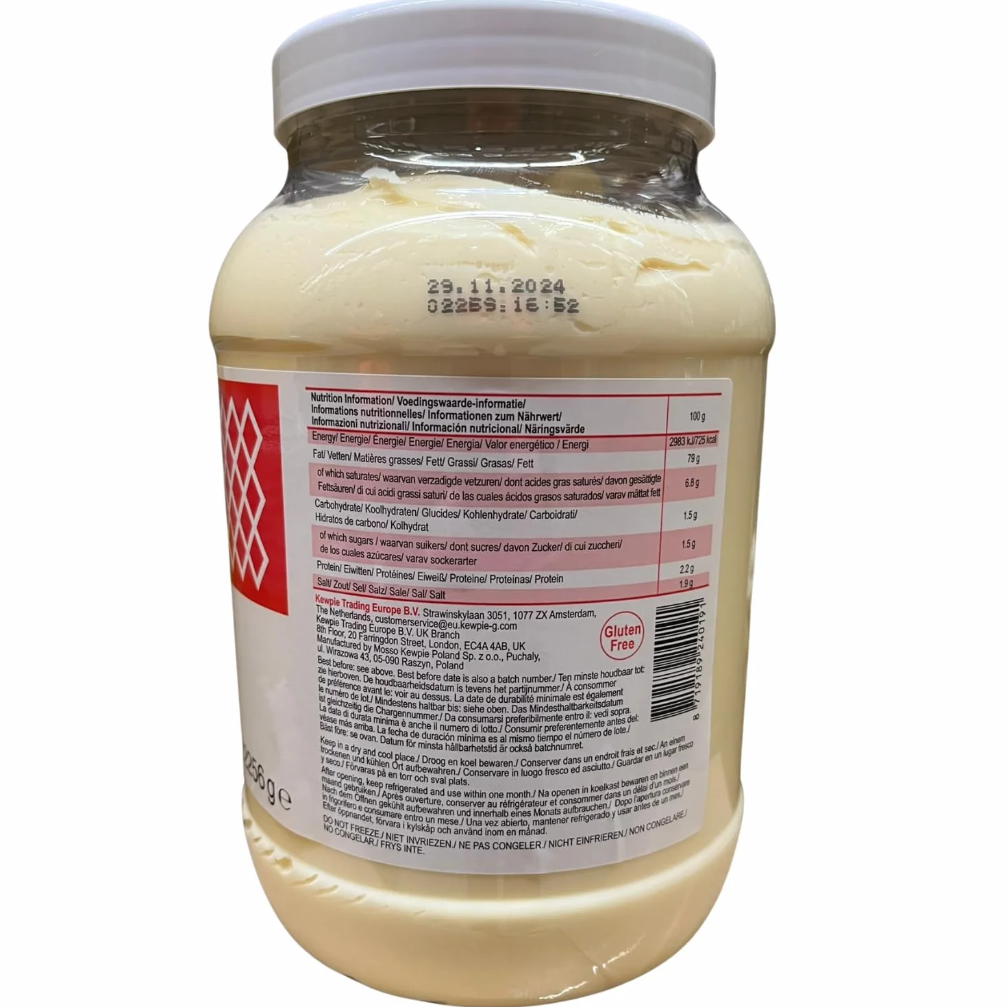 Kewpie Mayonnaise Japonaise 2400 ml - Riche et Onctueuse | Goût sucré authentique selon méthodes japonaises traditionnelles - Polyvalente pour tous vos plats