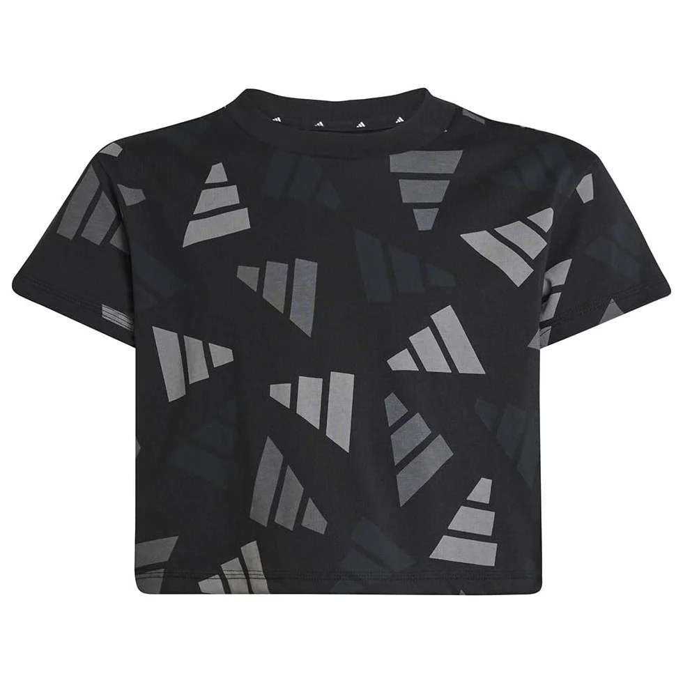 Adidas Seasonal Essentials Logo Celebration Crop T-Shirt Kids
