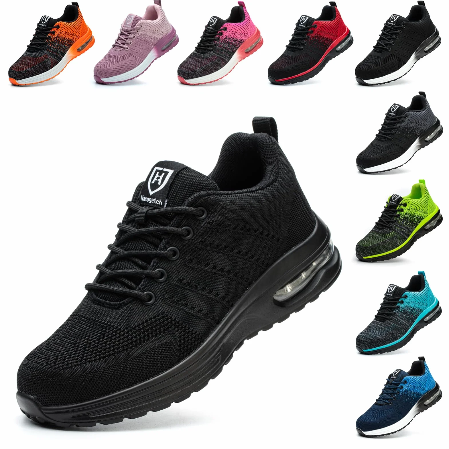 Baofular Chaussures de Sécurité Hommes Femmes Légères Antidérapantes Respirantes Chaussures de Travail