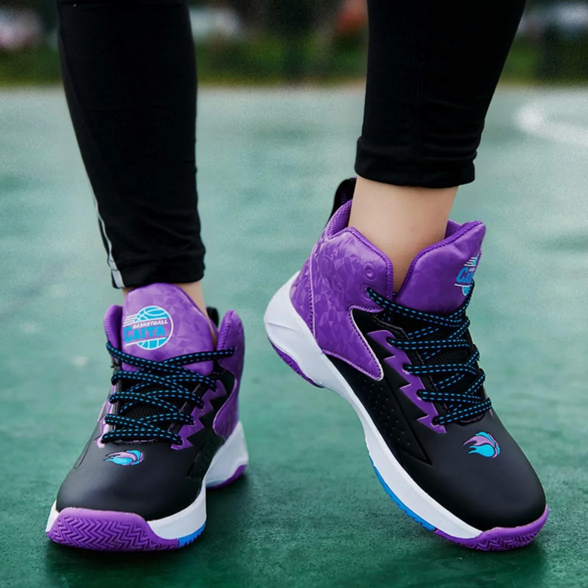 Chaussures de Basket-Ball pour Garçons Filles Course à Pied