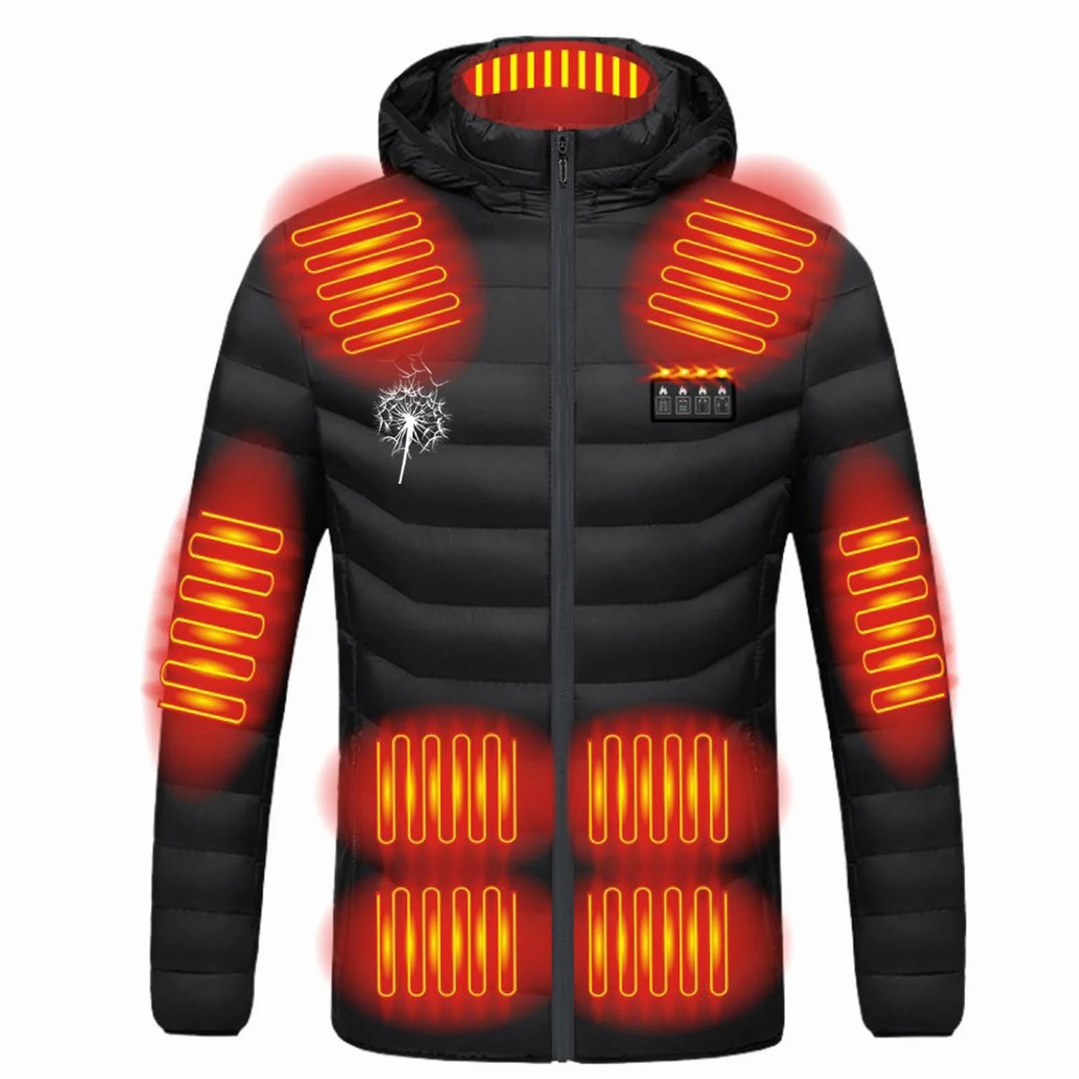 Veste Chauffante Électrique USB Homme Femme 21 Zones 3 Niveaux de Chaleur Gilet Hiver