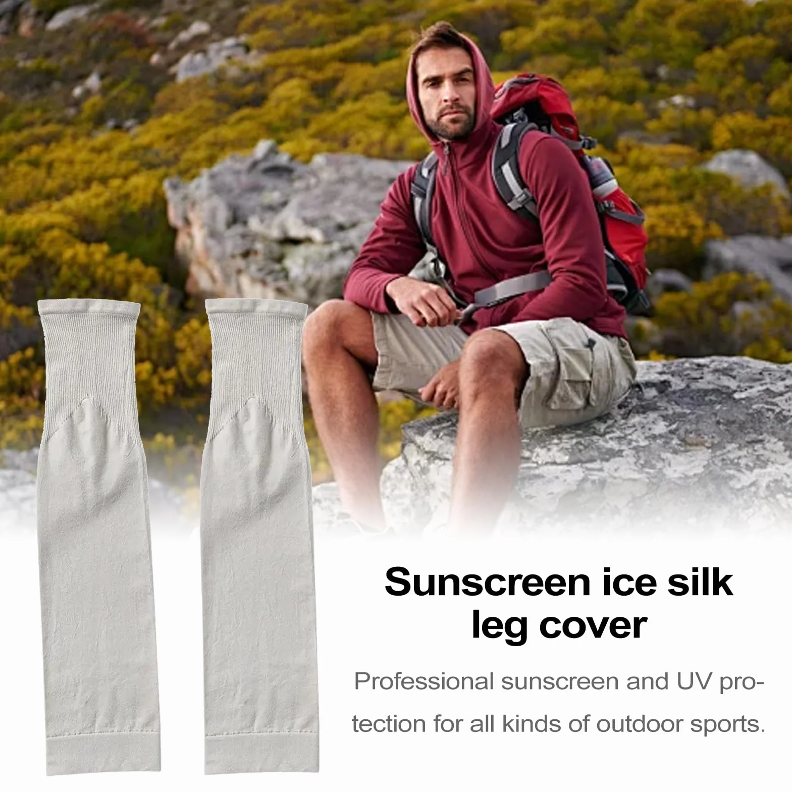 Manchon de compression cyclisme protection solaire respirante escalade camping sport