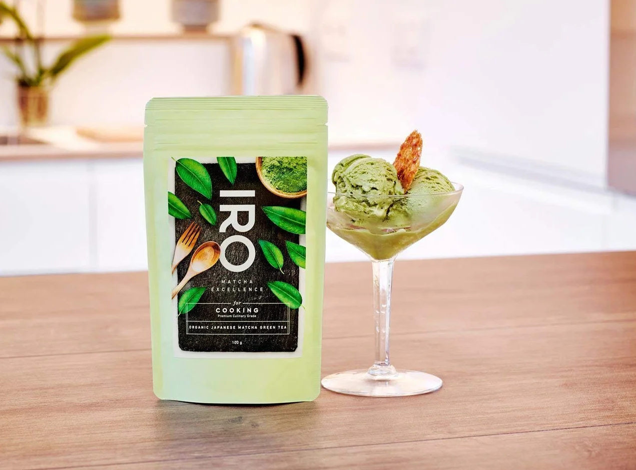 IRO Thé Matcha Bio Japonais Premium Culinaire 40g Poudre. Idéal pour Matcha Latte et pour recettes