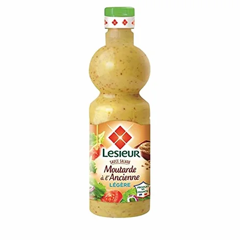 LESIEUR - Lesieur Sauce Salade Légère Moutarde À L'Ancienne 500Ml - Lot De 4