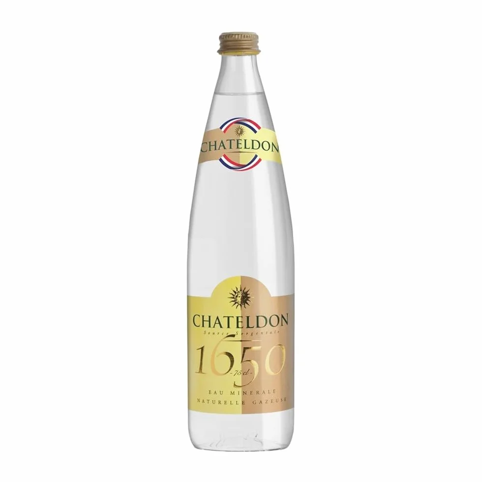 Eau minérale naturelle gazeuse 75 cl Châteldon 6 x Bouteille (75 cl)