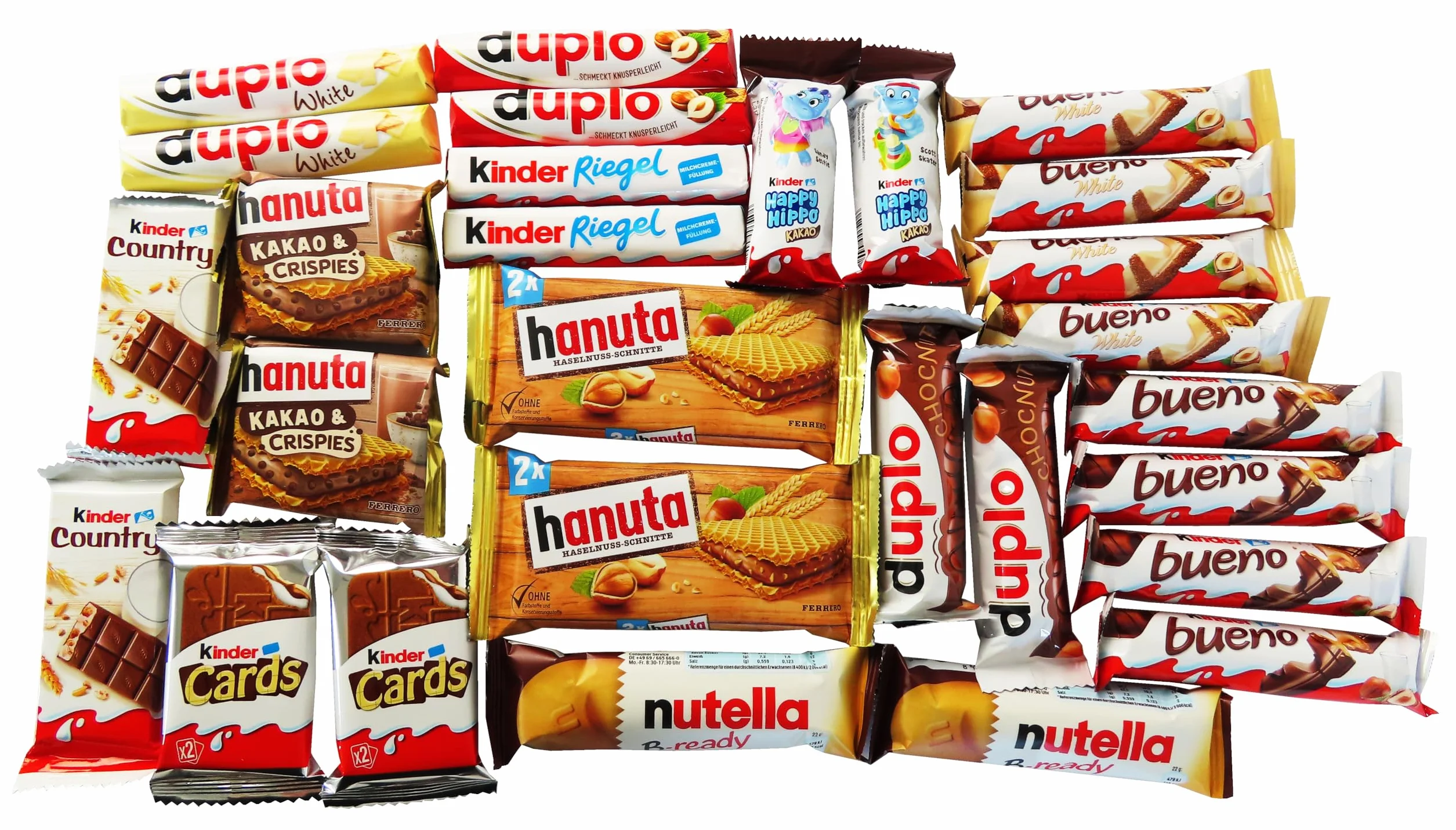 Boîte Spéciale avec Chocolat Ferrero Kinder, Bueno & Duplo Spécialités 620g