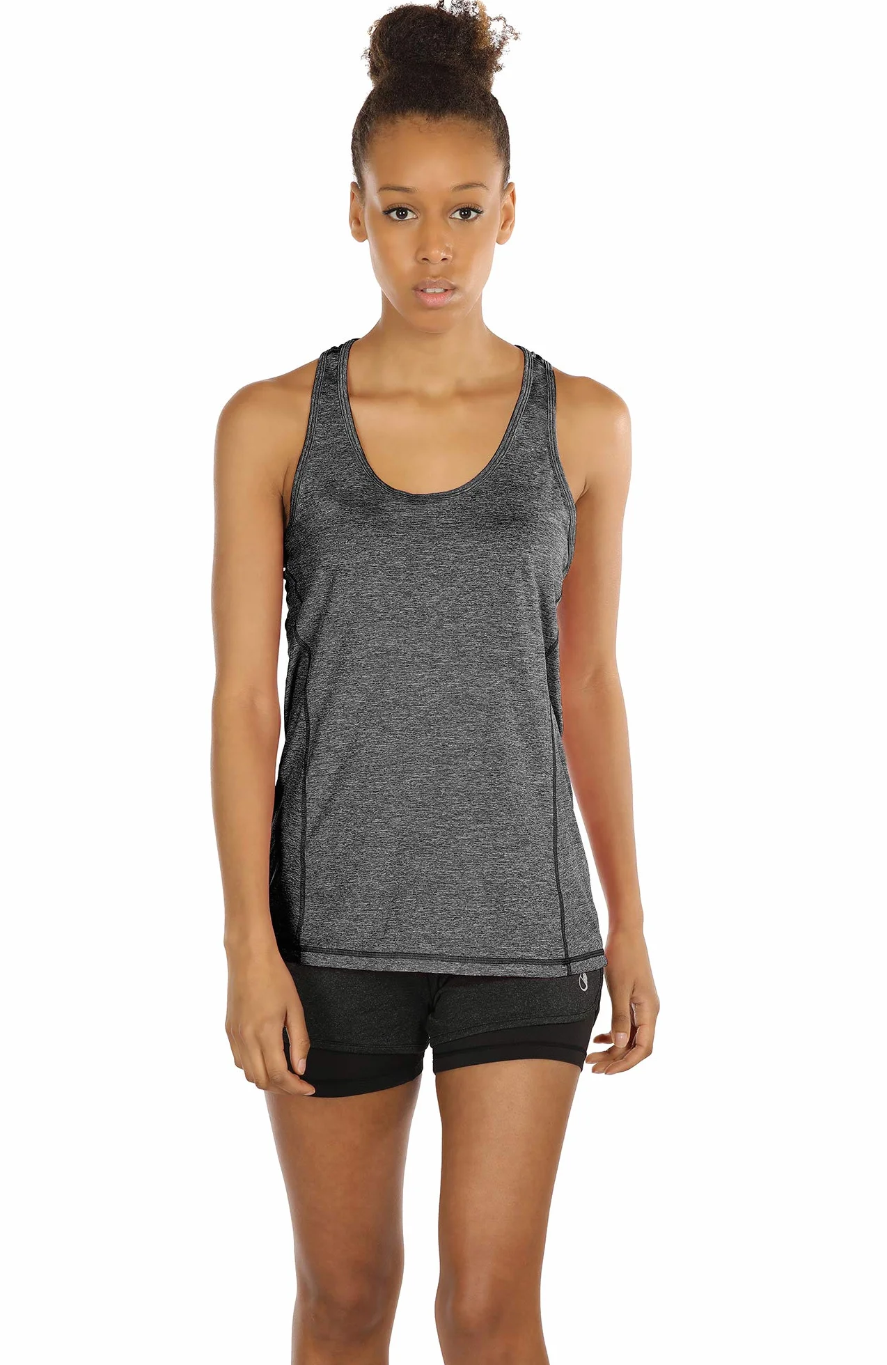 icyzone Débardeur de Sport Femme Dos Nageur Yoga Tank Top Lot de 3