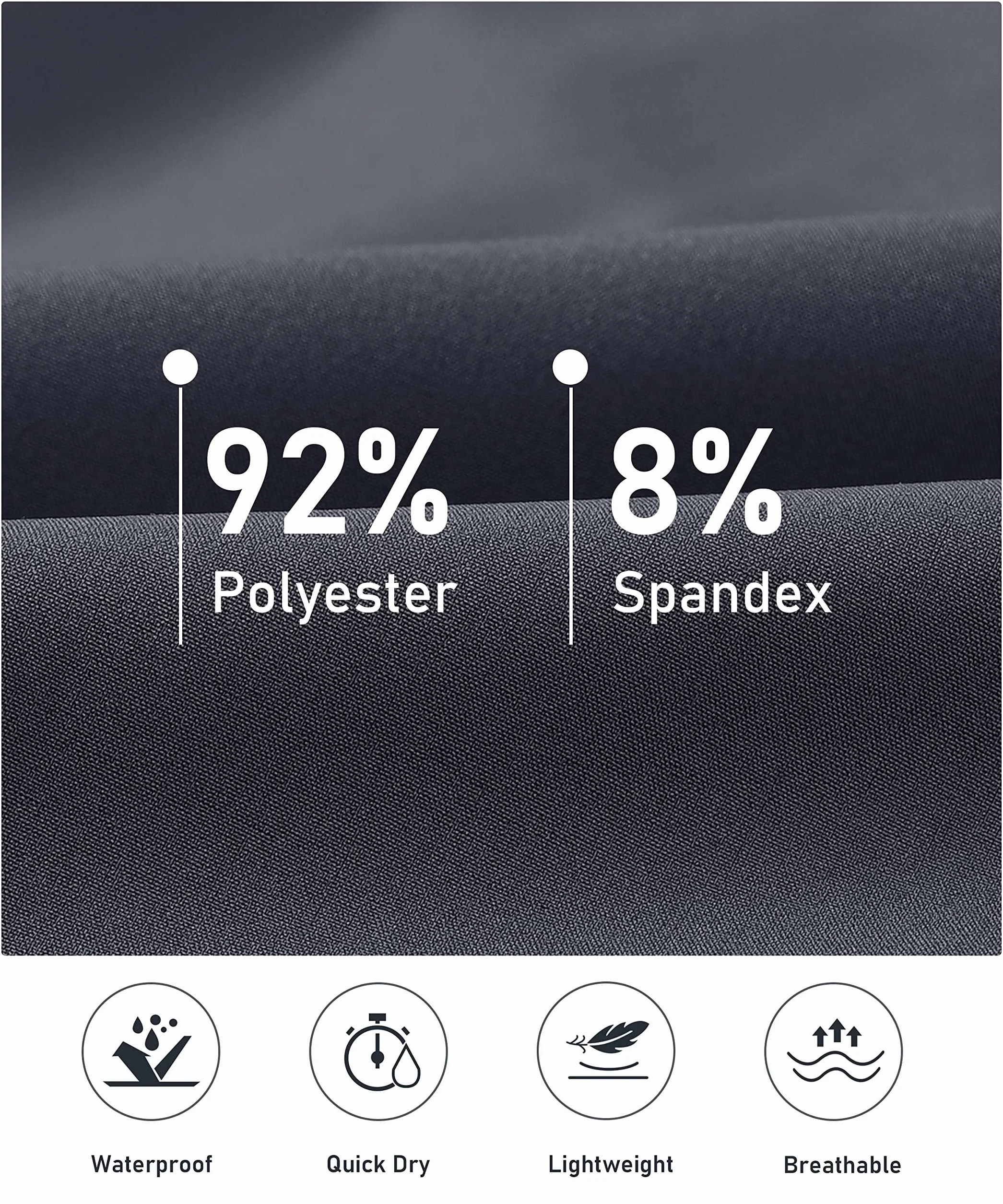 MoFiz Pantalon de Jogging Homme Léger Sport Séchage Rapide avec Poches Zippées