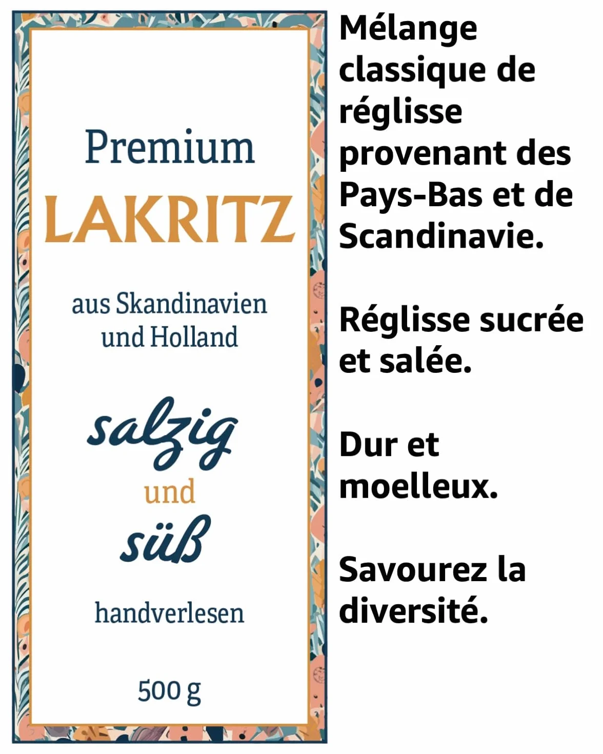 Mélange de réglisse premium 500 g - Spécialités nordiques et hollandaises