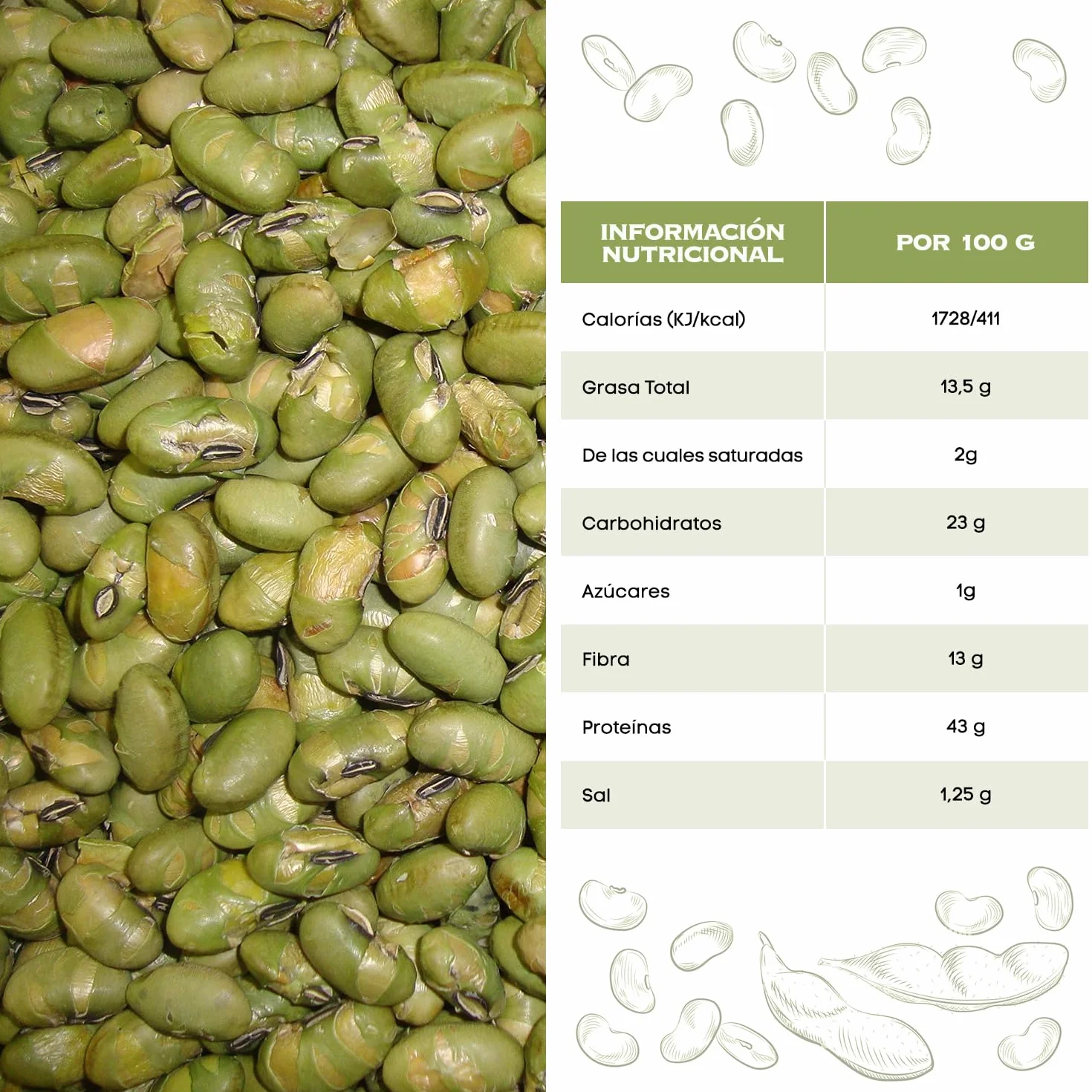 NULTHY - 1Kg Edamame Tostado - Feves Grillées, Salées, Snack Sain et Riche en Protéines, Edamame Croquant, Graine de Soja, Fèves, Idéal pour Collations & Apéritifs, Faible en Calories