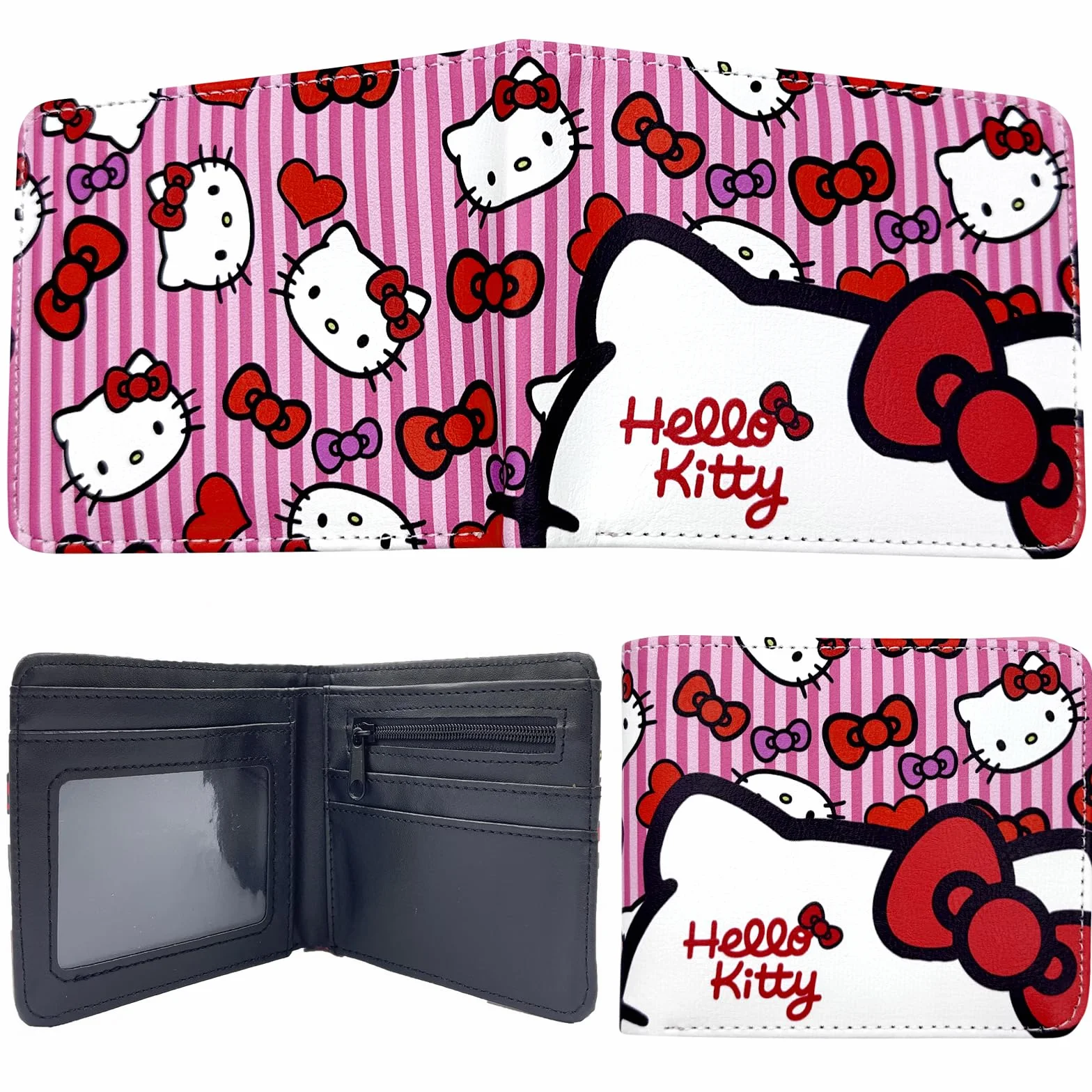 dcas Portefeuille Anime Cartoon PU Cuir Pliant Kawaii Filles Enfant (4,5 x 3,5 Pouces)