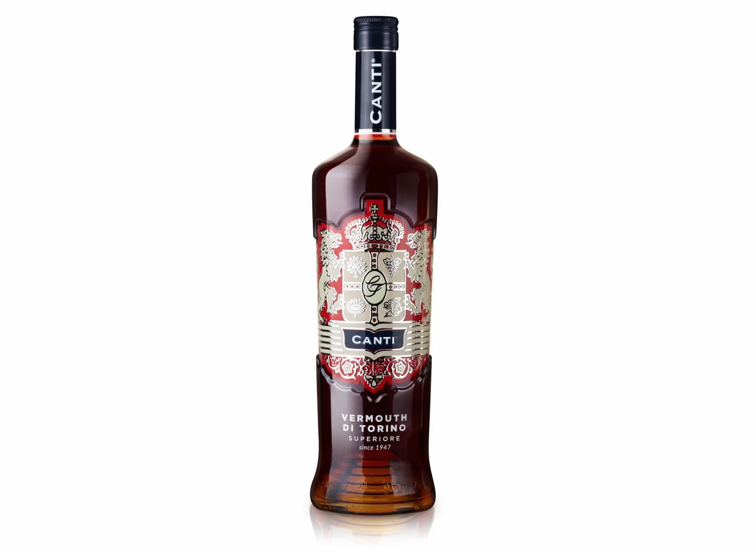 Canti - Vermouth Rouge Supérieur de Turin, Aperitif aux Notes Agrumées, Notes d'Épices, de Quinquina et d'Absinthe Romaine, 1x1L